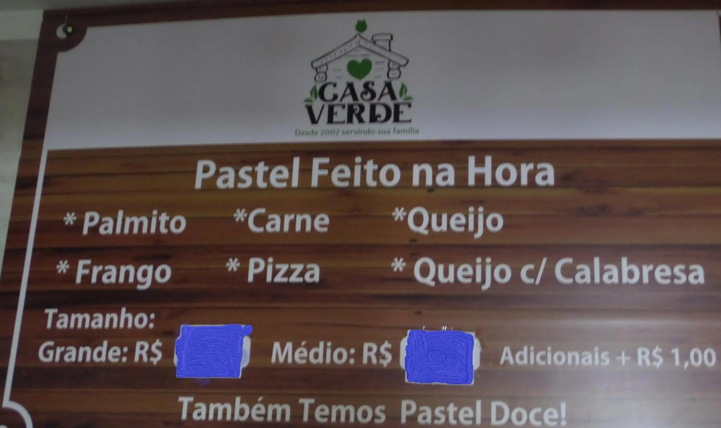 Restaurant/places to eat in Pousada Casa Verde