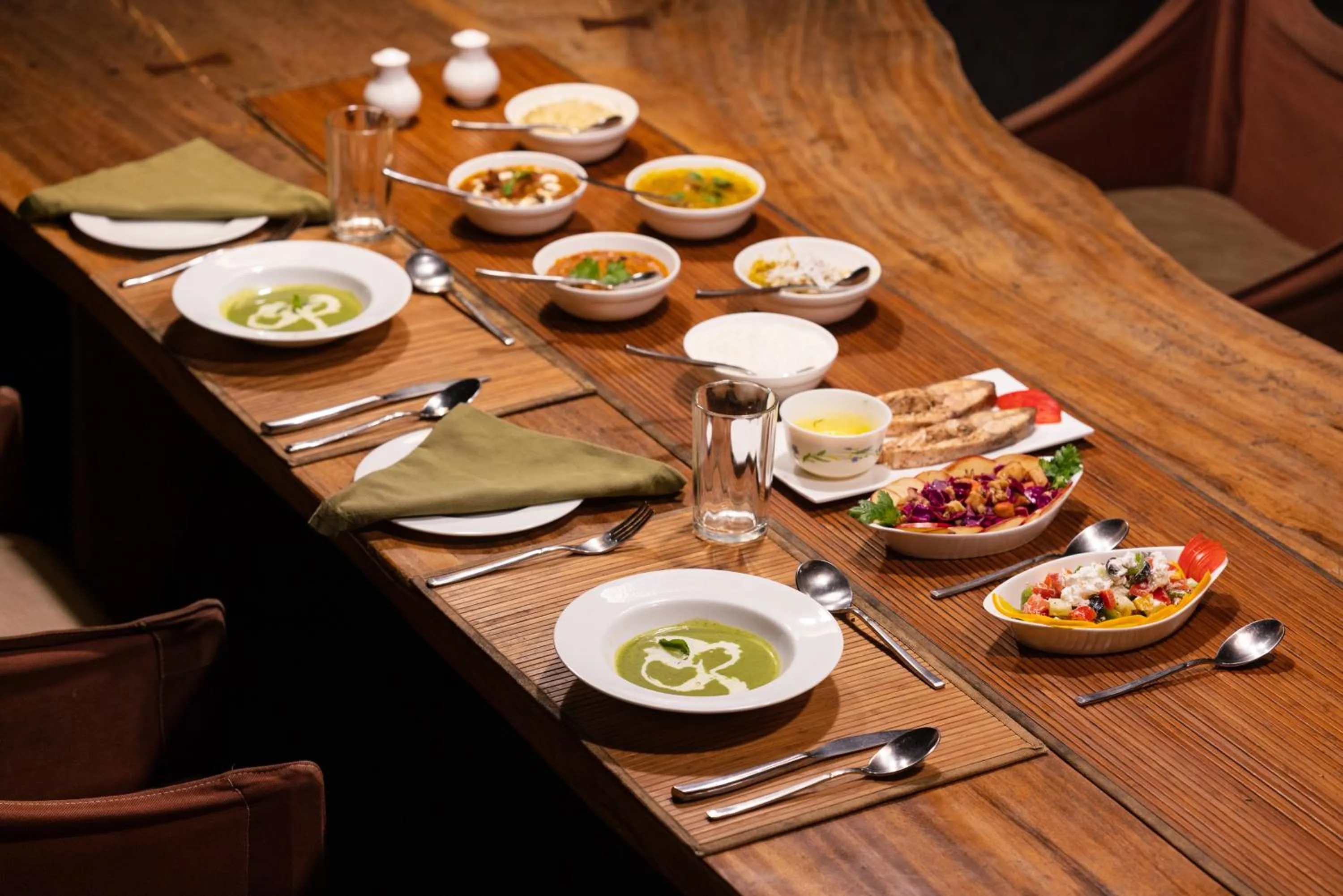 Breakfast in Kaav Safari Lodge, Kabini