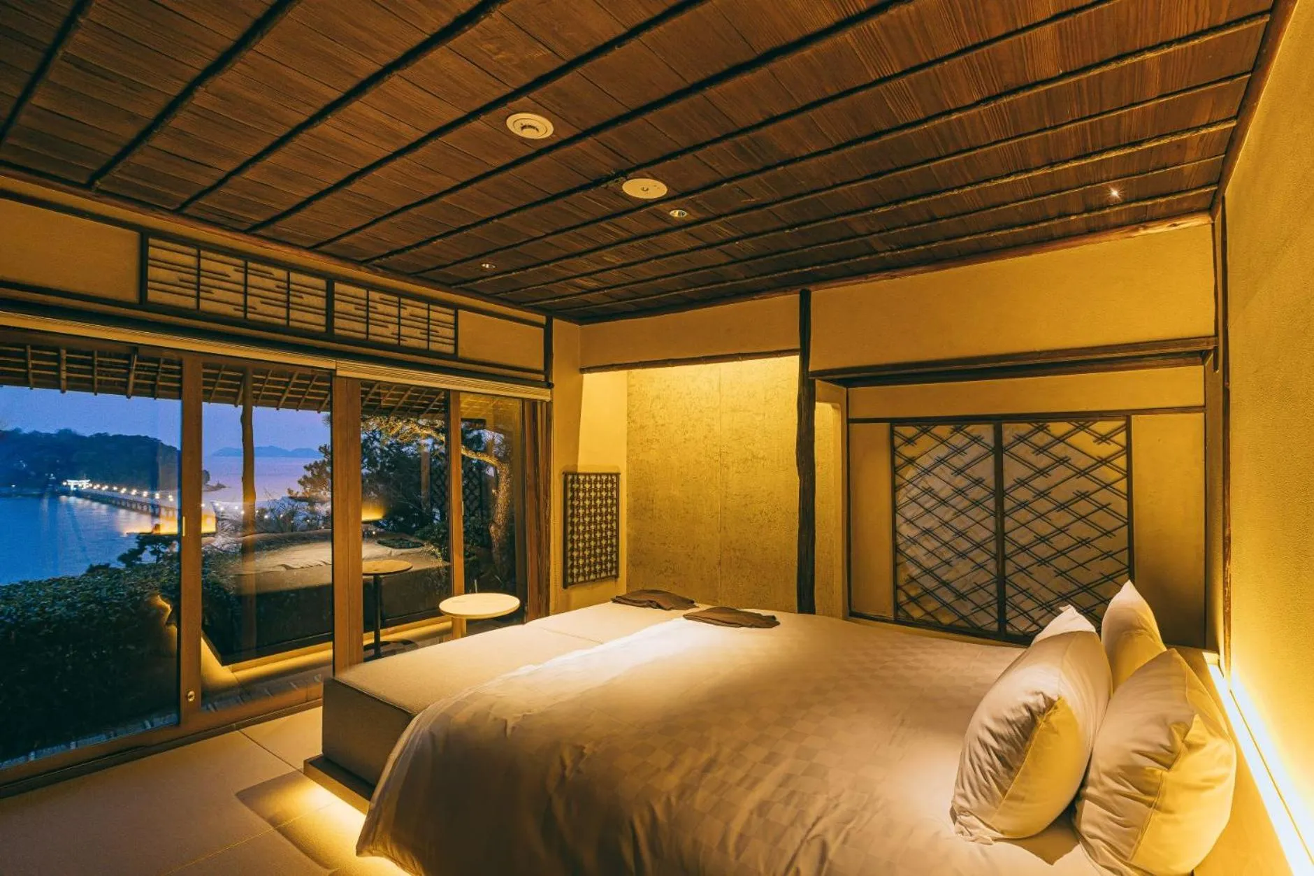 Bed in Gamagori Classic Hotel