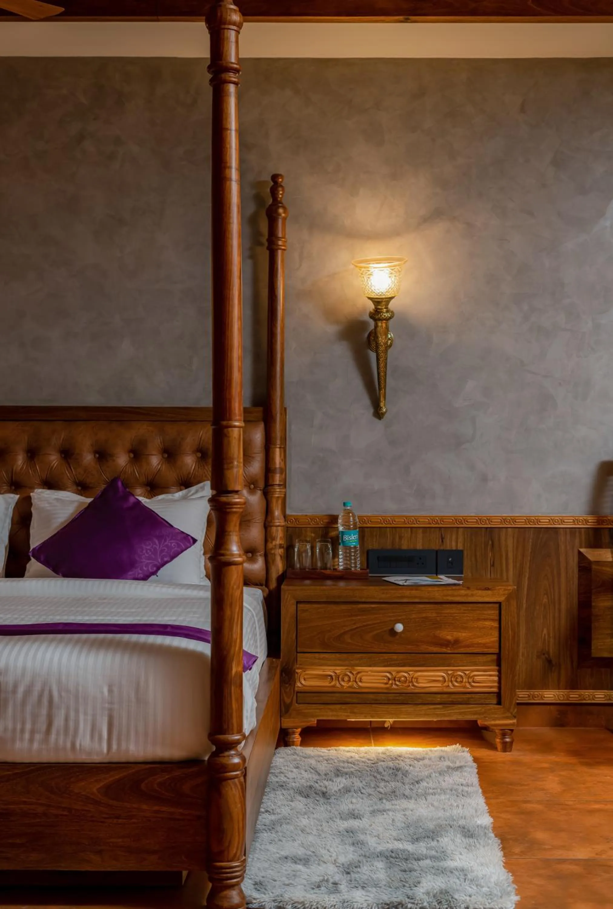 Bed in Malabar Ocean Front Resort And Spa, Bekal