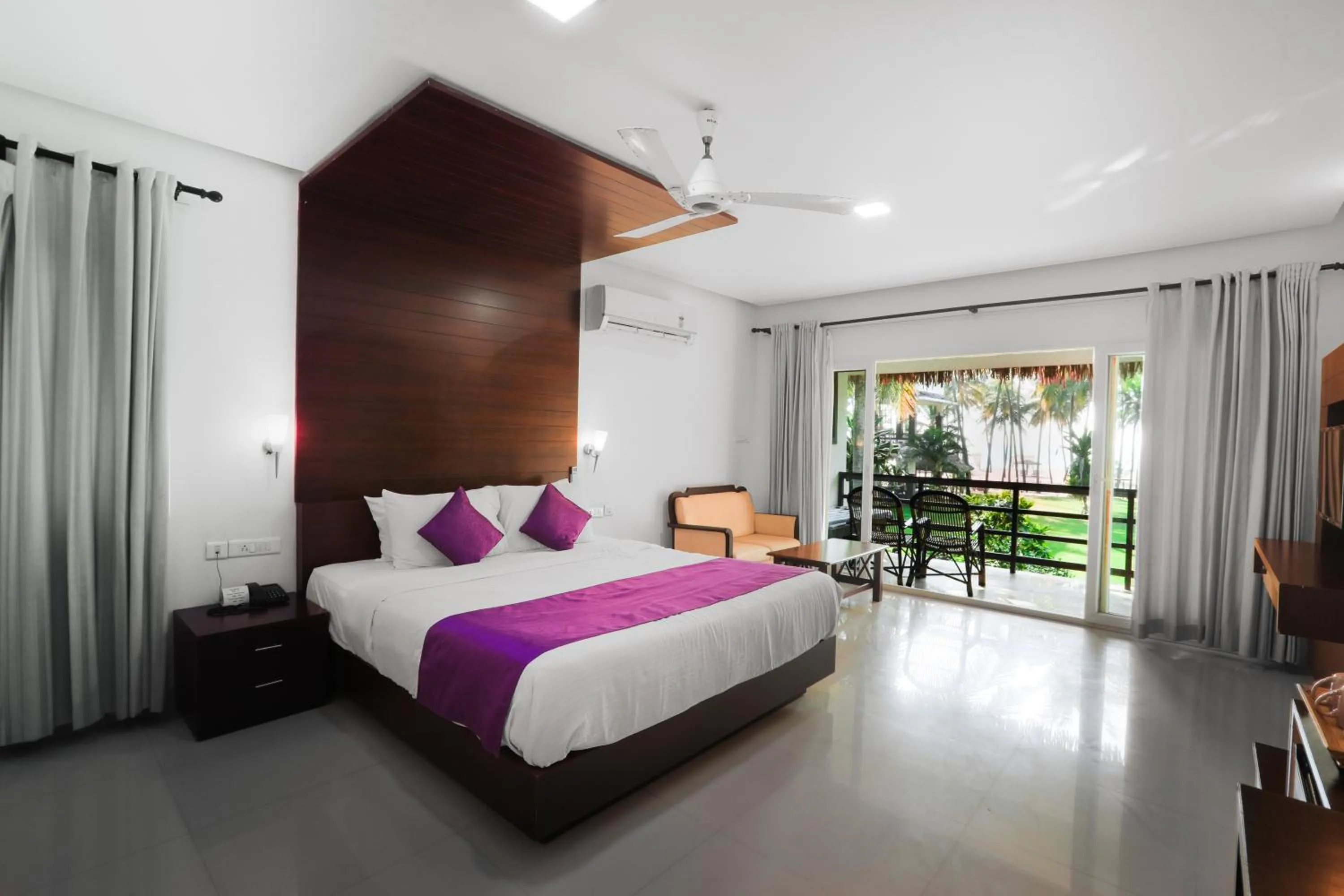 View (from property/room), Bed in Malabar Ocean Front Resort And Spa, Bekal