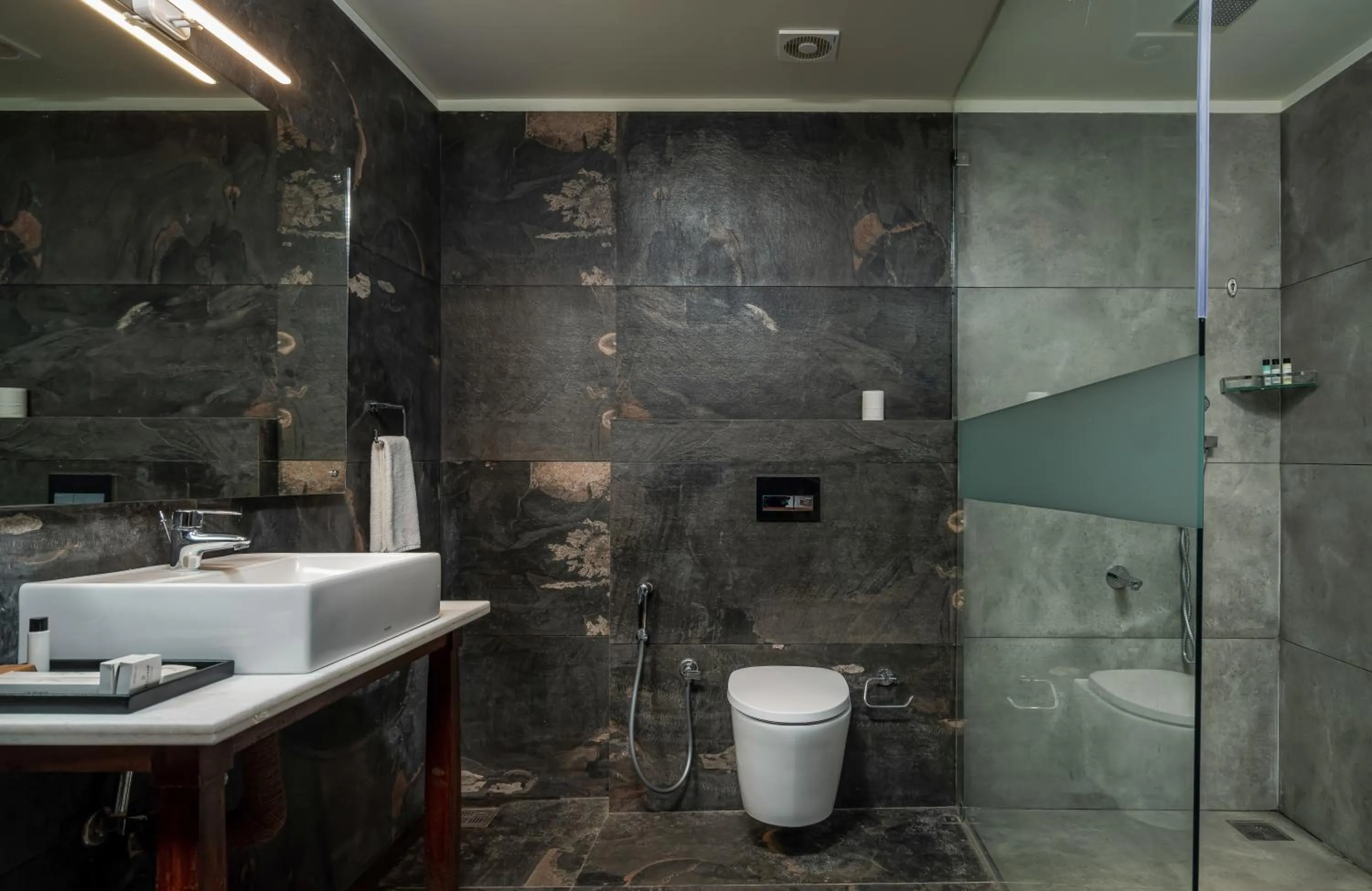 Bathroom in Malabar Ocean Front Resort And Spa, Bekal