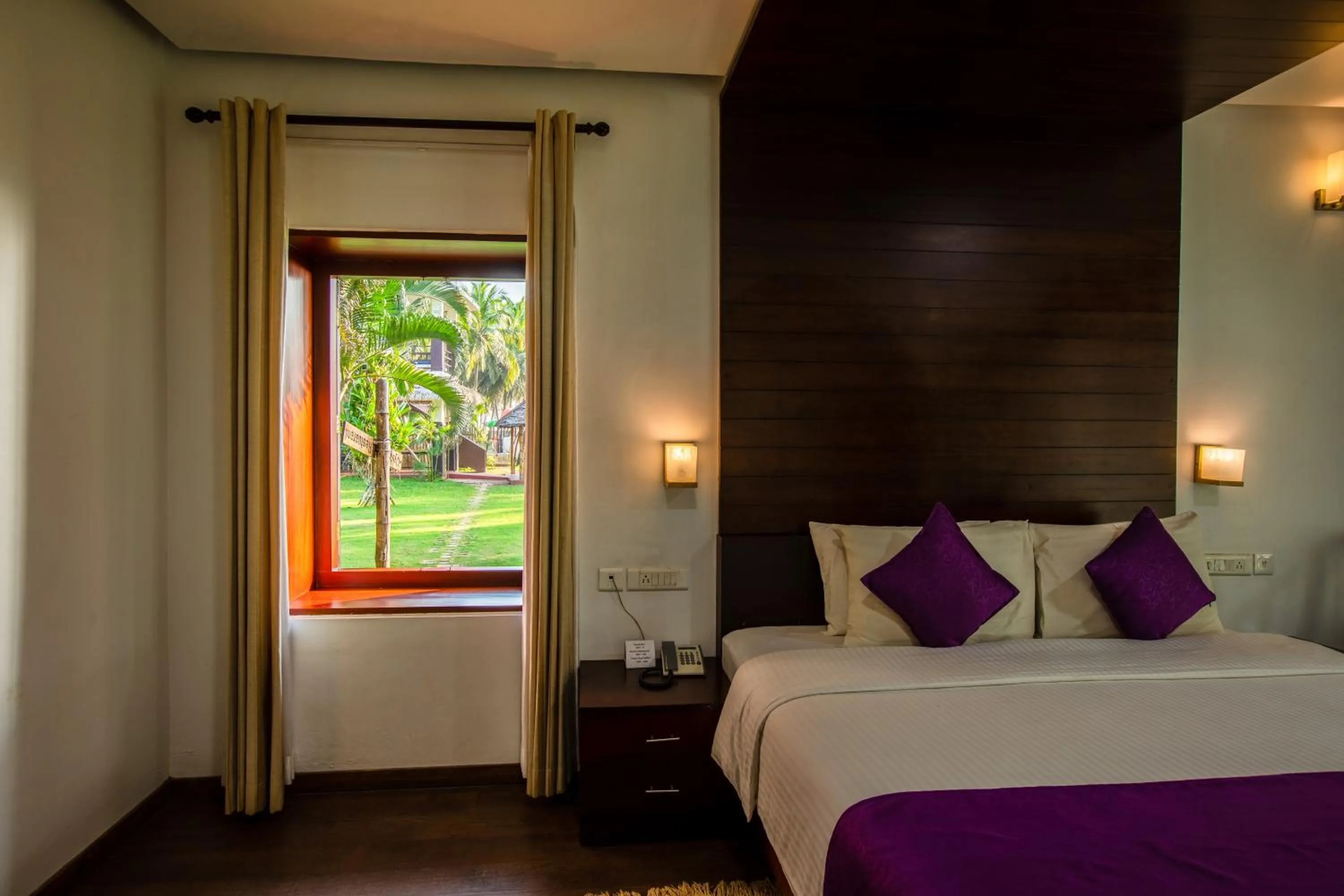 Bed in Malabar Ocean Front Resort And Spa, Bekal