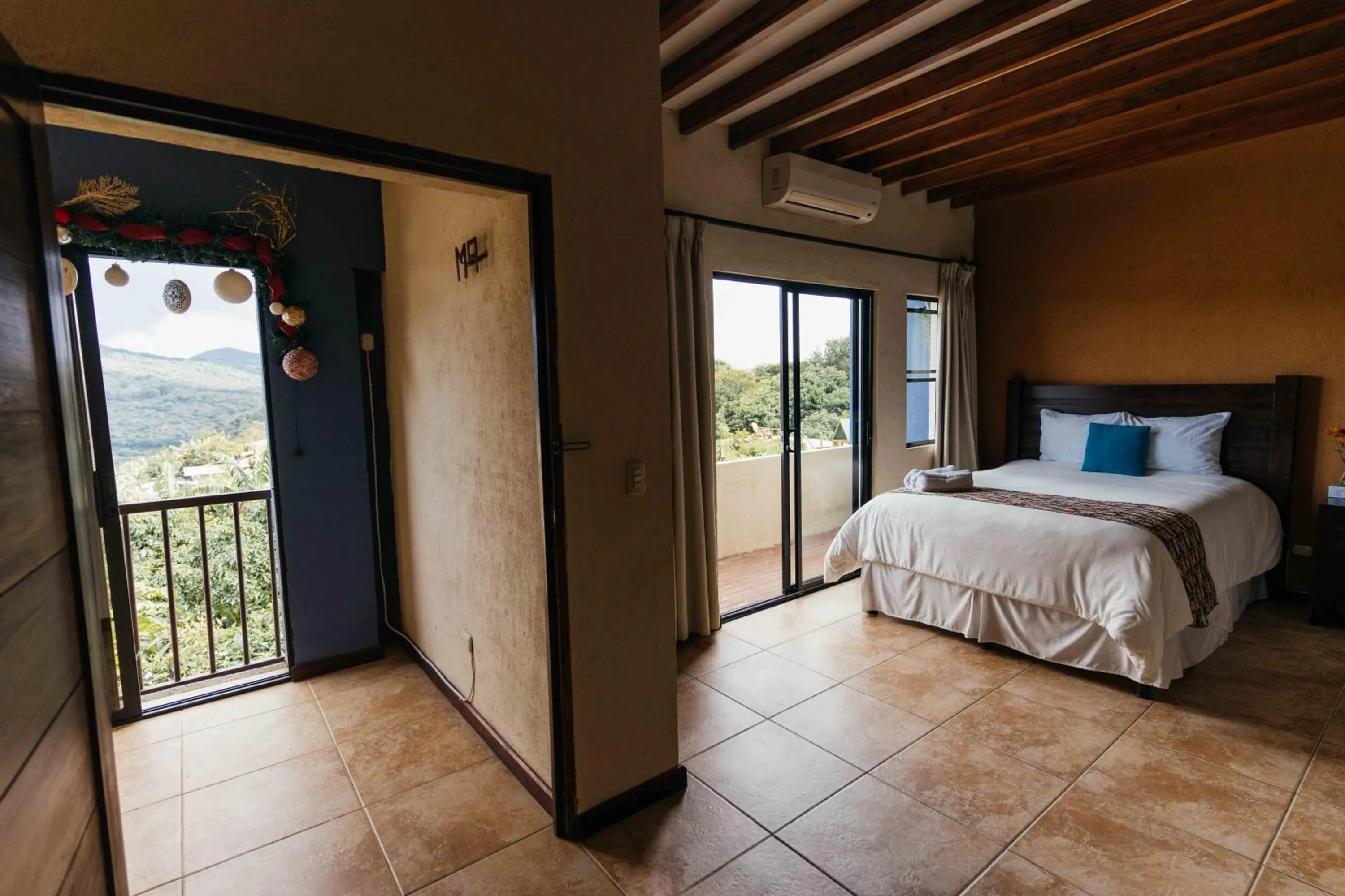 View (from property/room), Bed in Casa 1800 Ataco Hotel Boutique