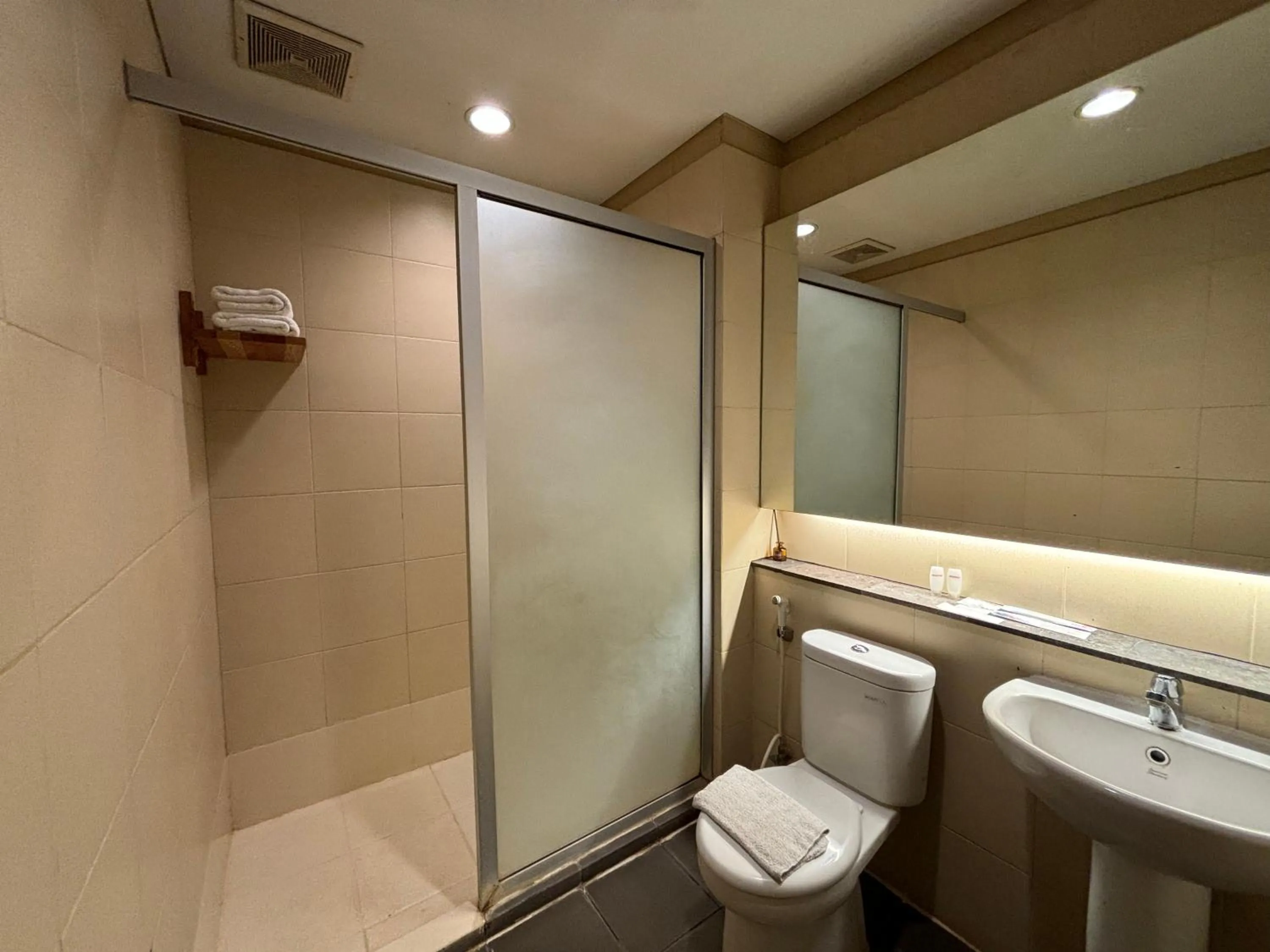 Bathroom in Bali World Hotel