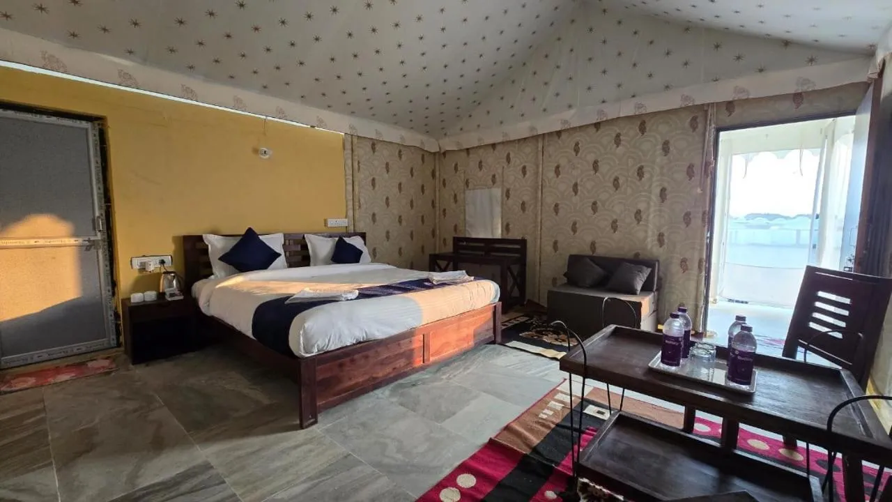 Bed in Shriram Desert Camp Jaisalmer