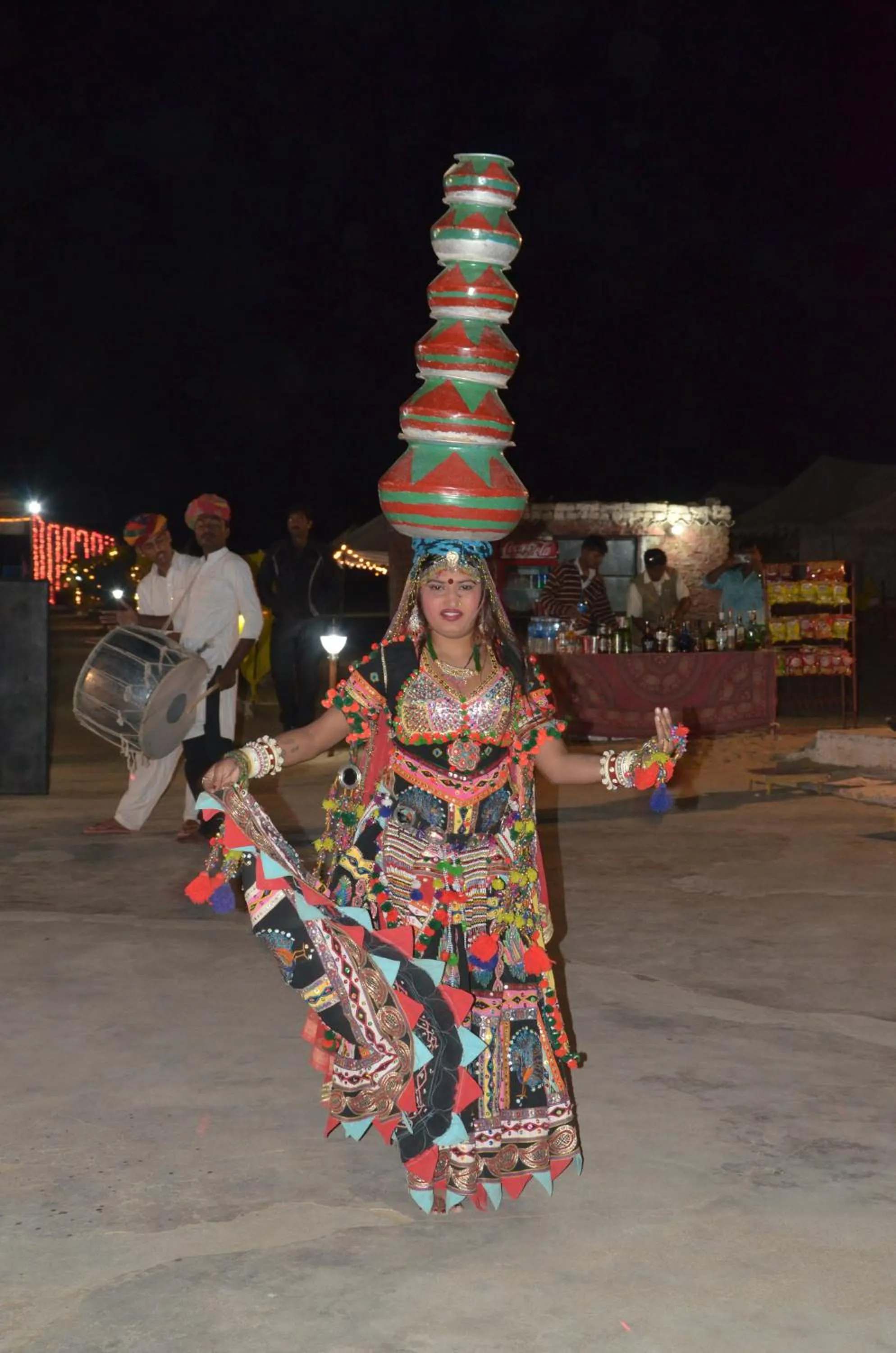 Evening entertainment in Shriram Desert Camp Jaisalmer