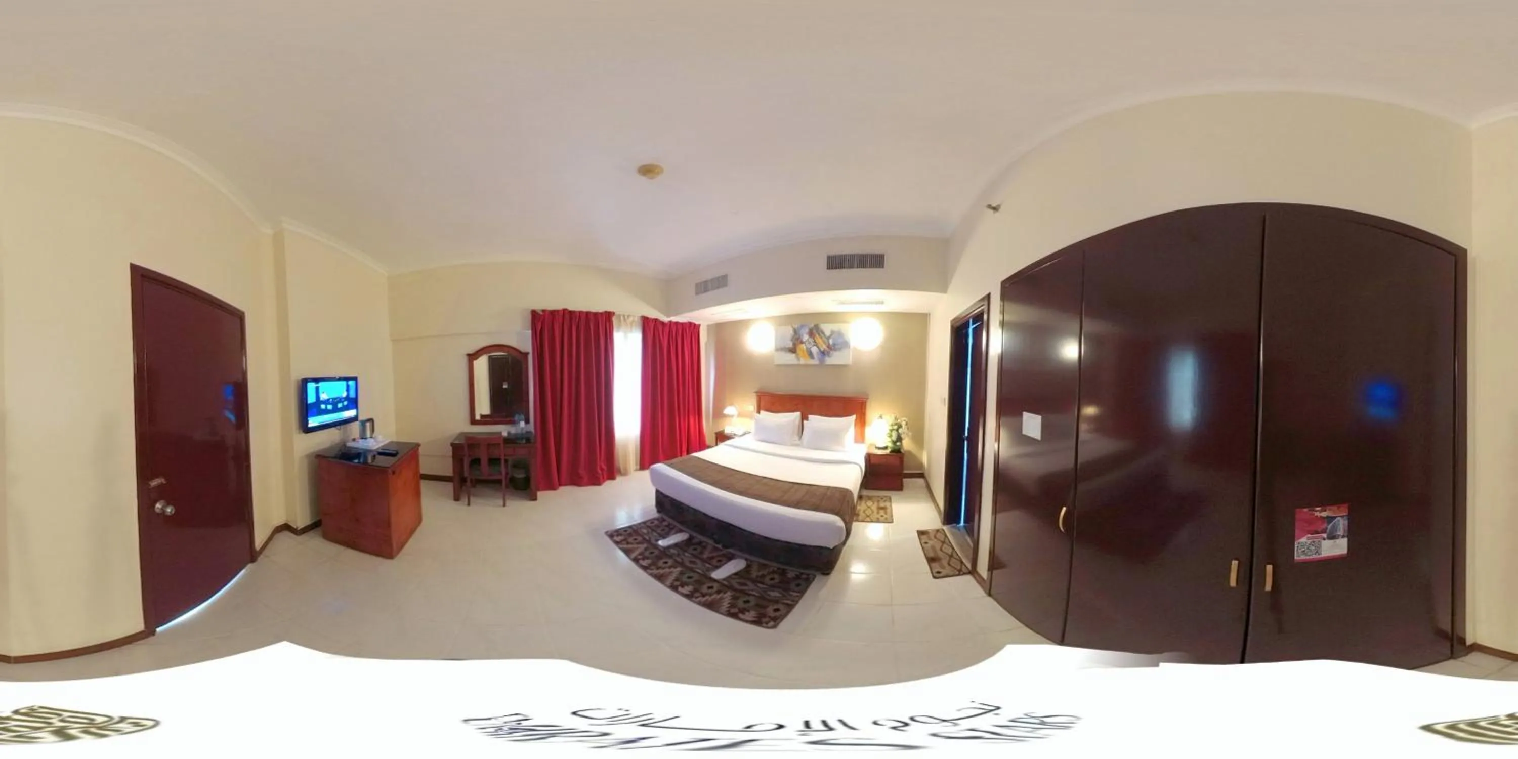 Photo of the whole room, Bed in Nejoum Al Emarat