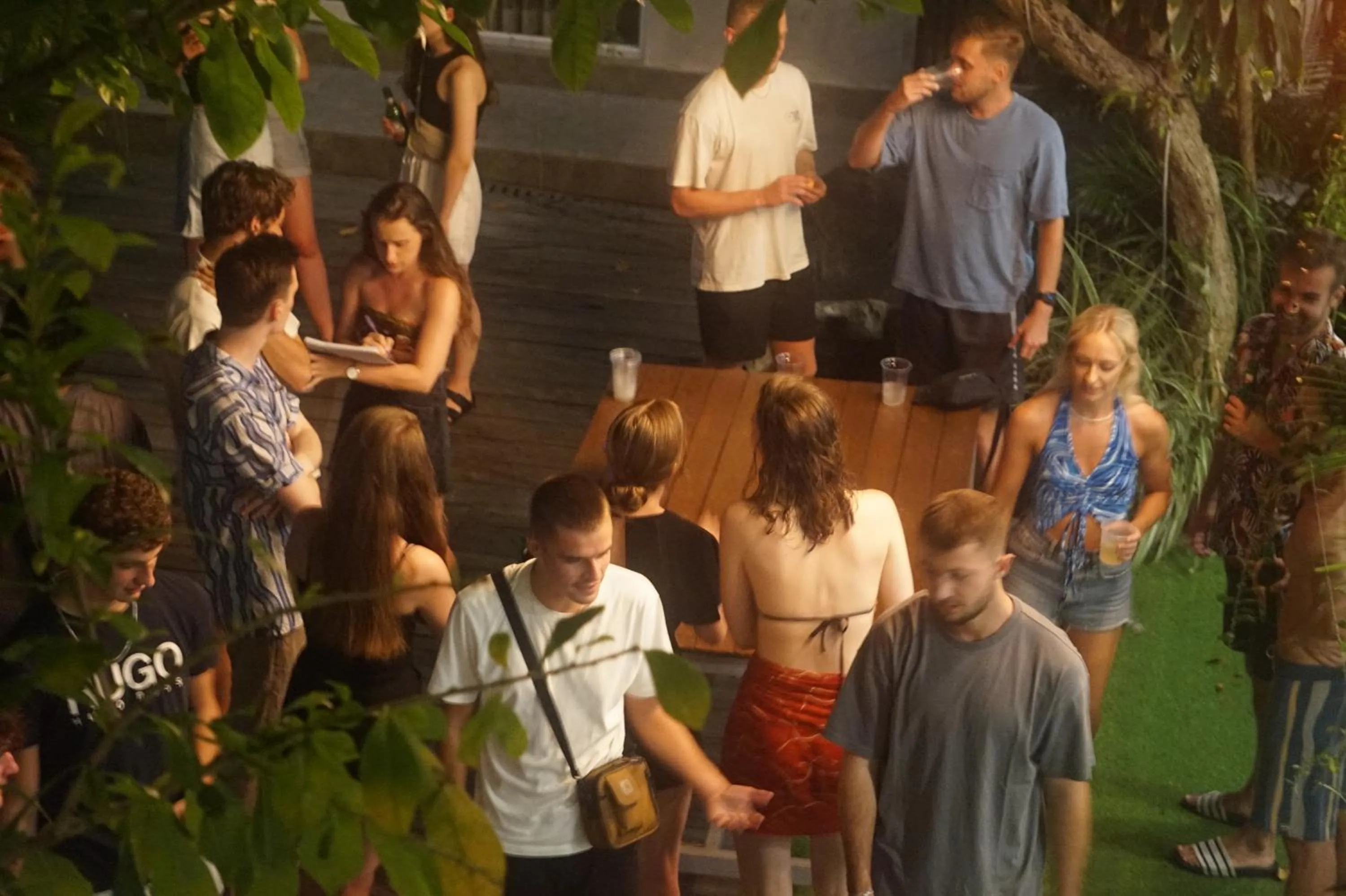 People in Lushy Hostel Canggu