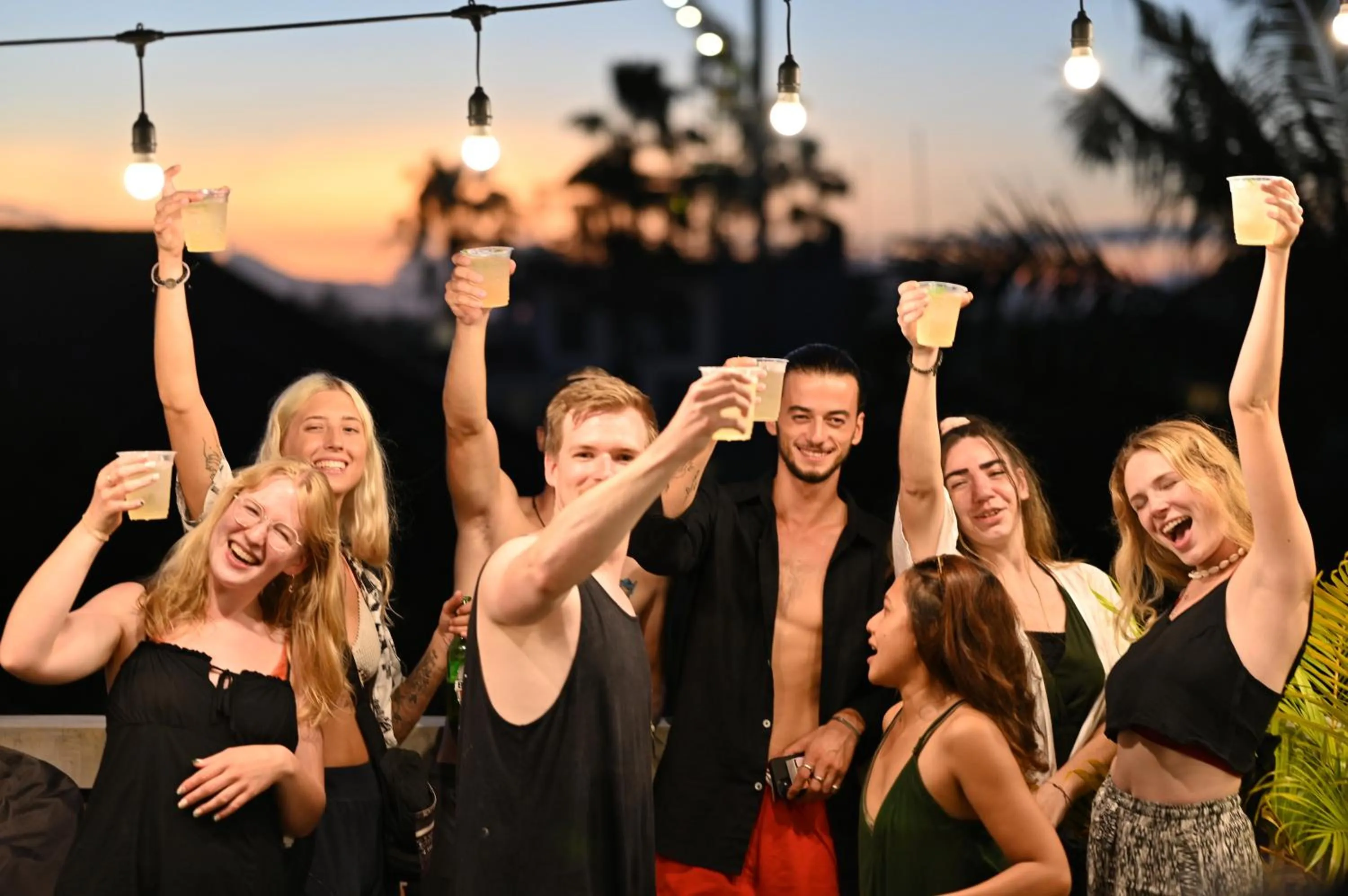 Evening entertainment in Lushy Hostel Canggu