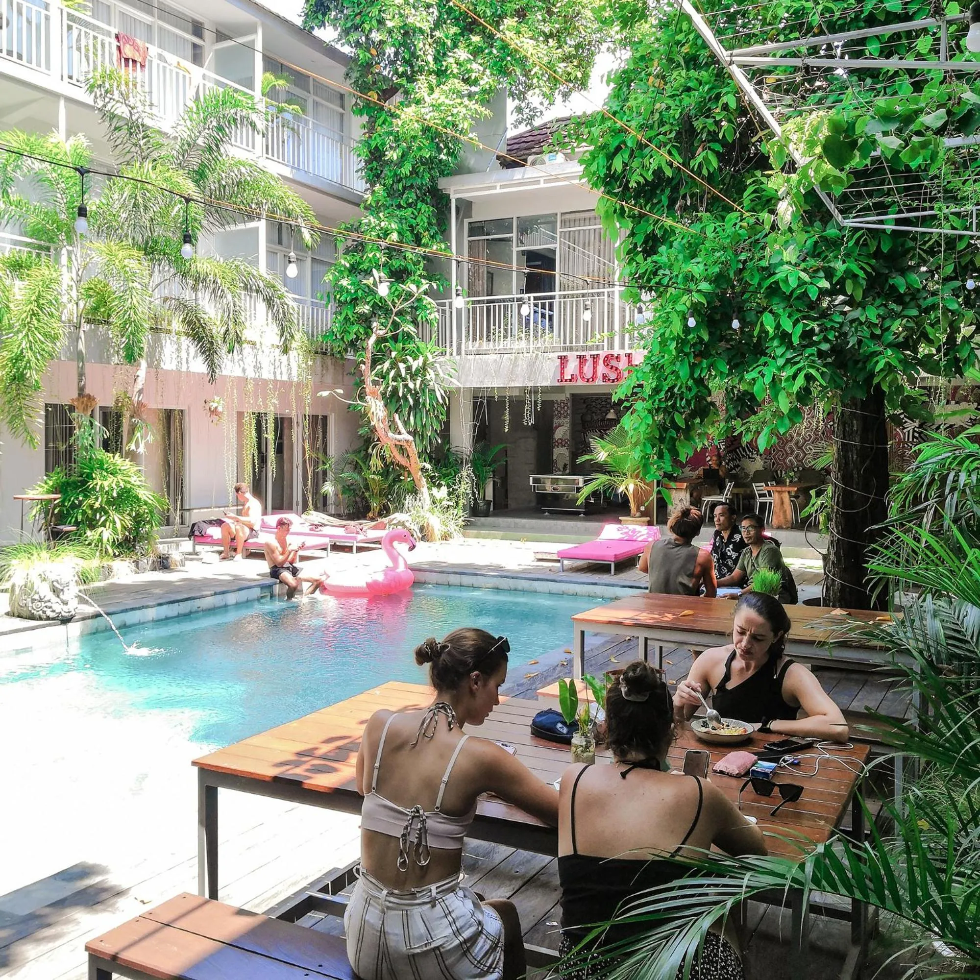 Property building in Lushy Hostel Canggu