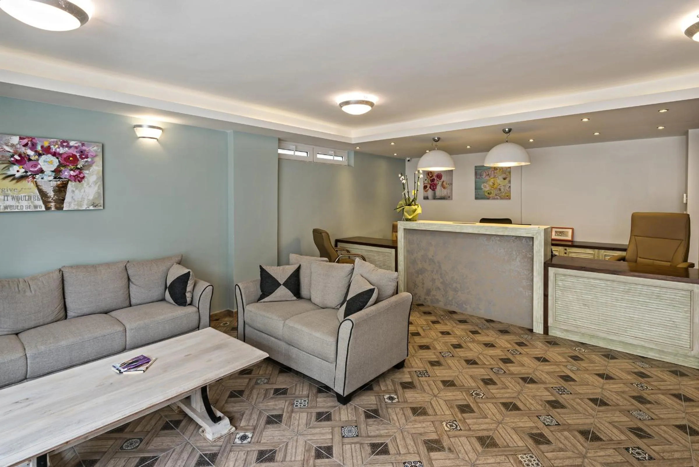 Lobby or reception in Princess Irini Sea Front ApartHotel