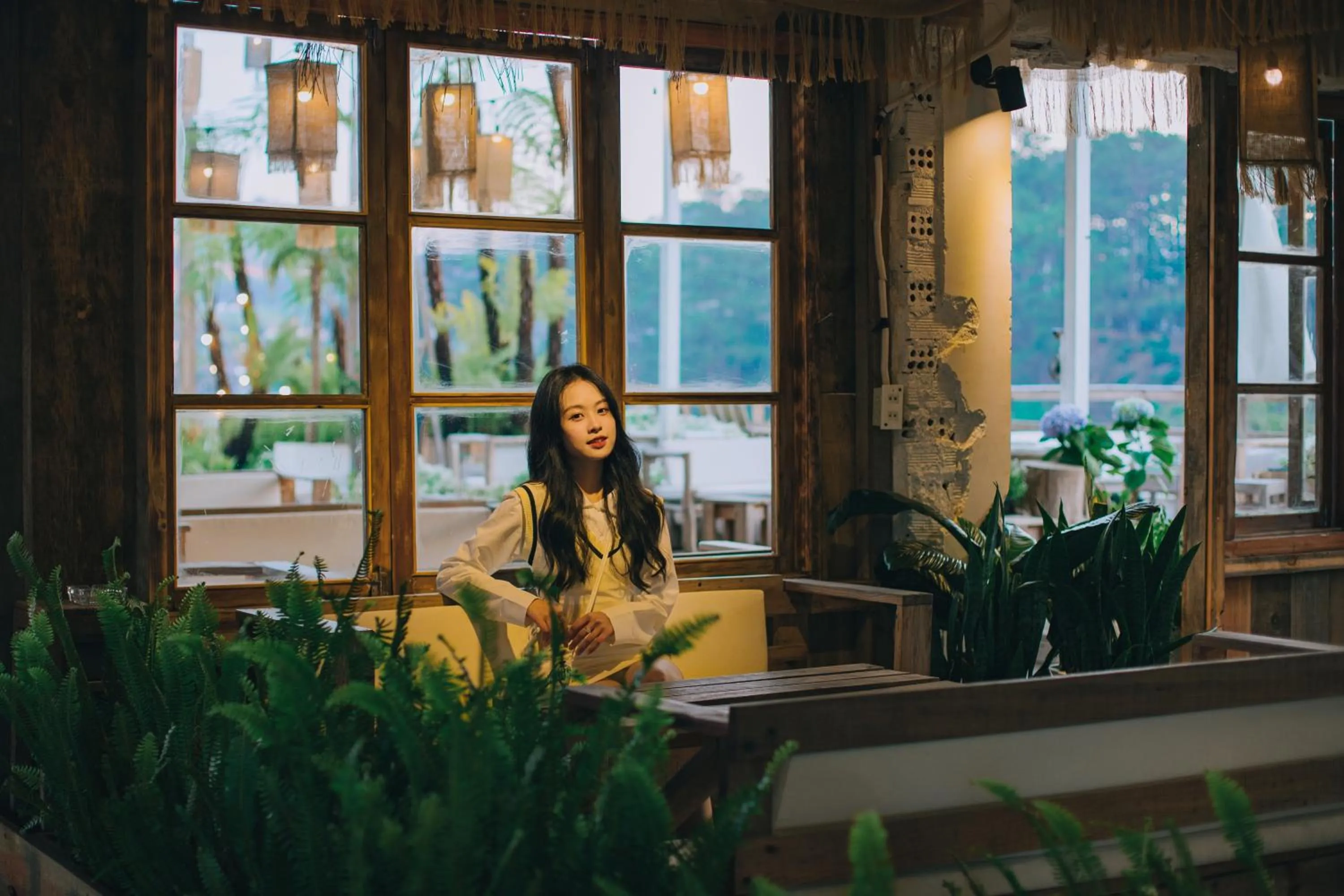 Seating area in Đà Lạt Cam ly Hotel
