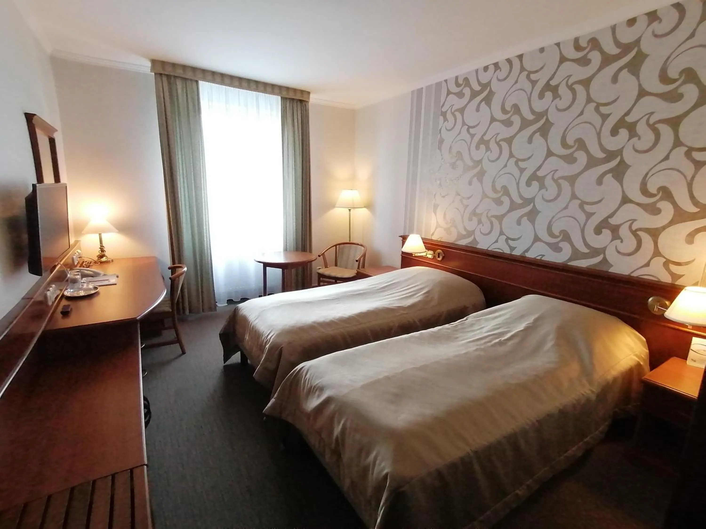 Bed in Arany Bárány Hotel