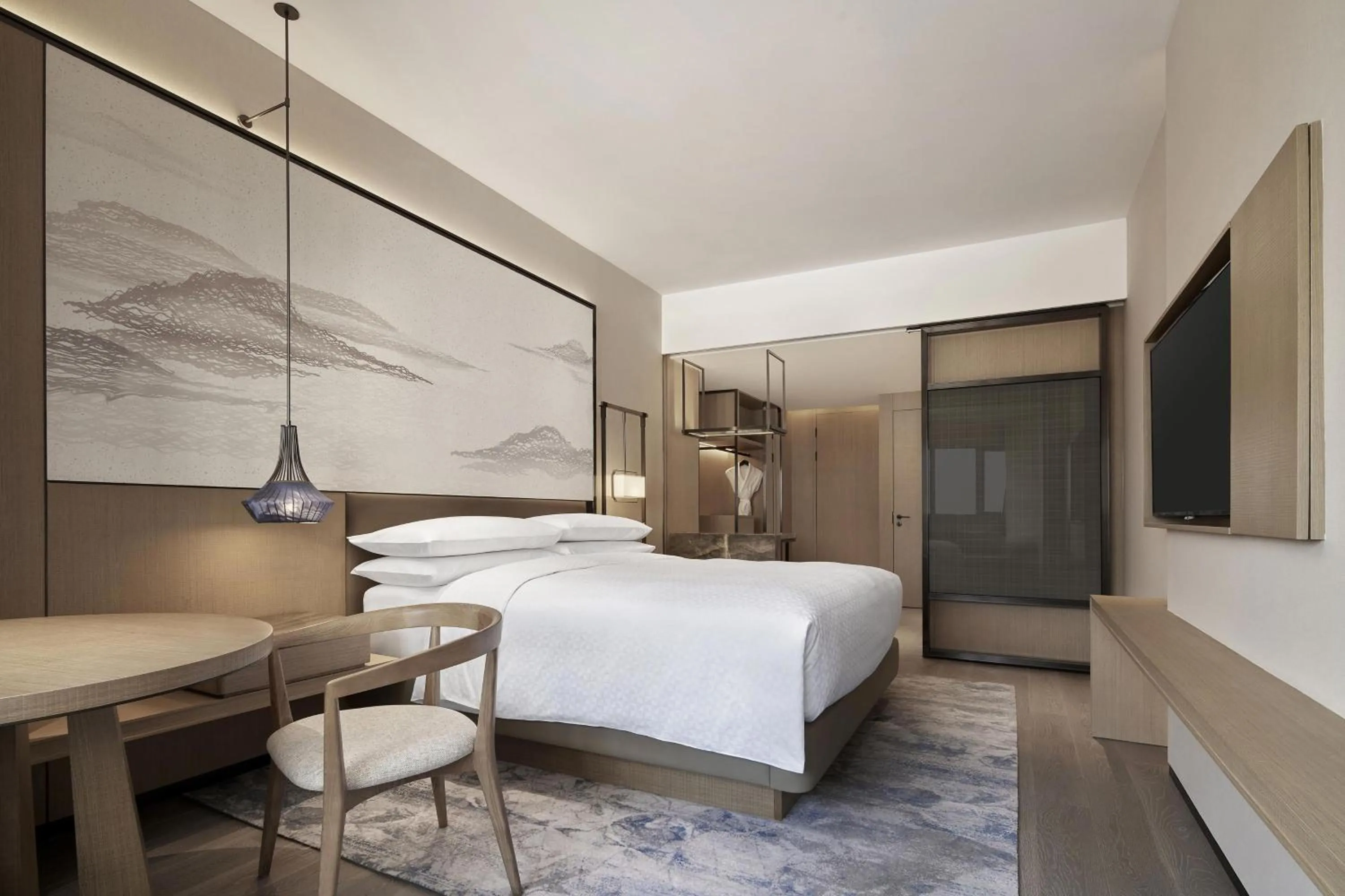 Photo of the whole room, Bed in Four Points by Sheraton Suzhou, Wuzhong