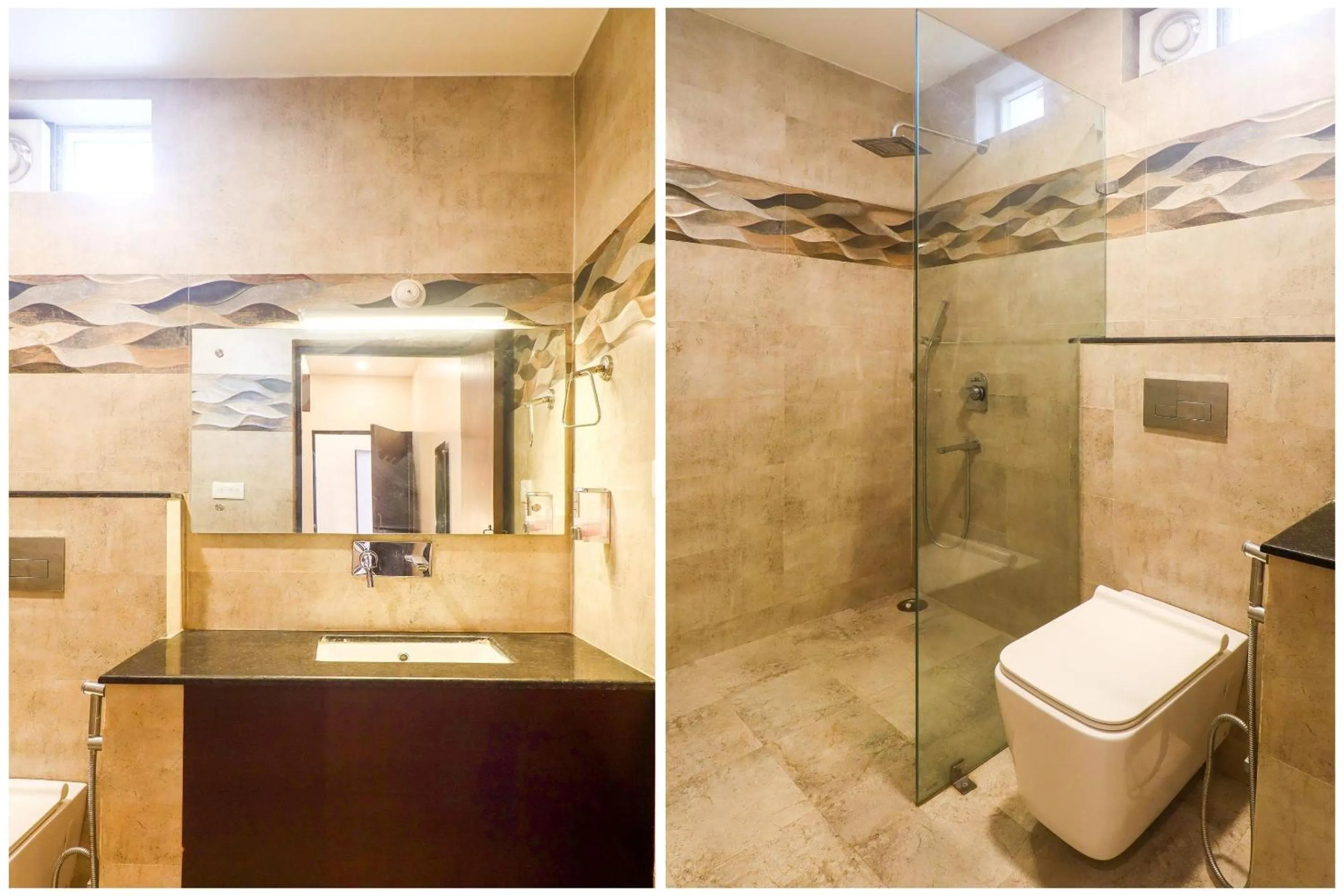 Bathroom in Super Townhouse Amaraa Farms Near LuLu Hypermarket