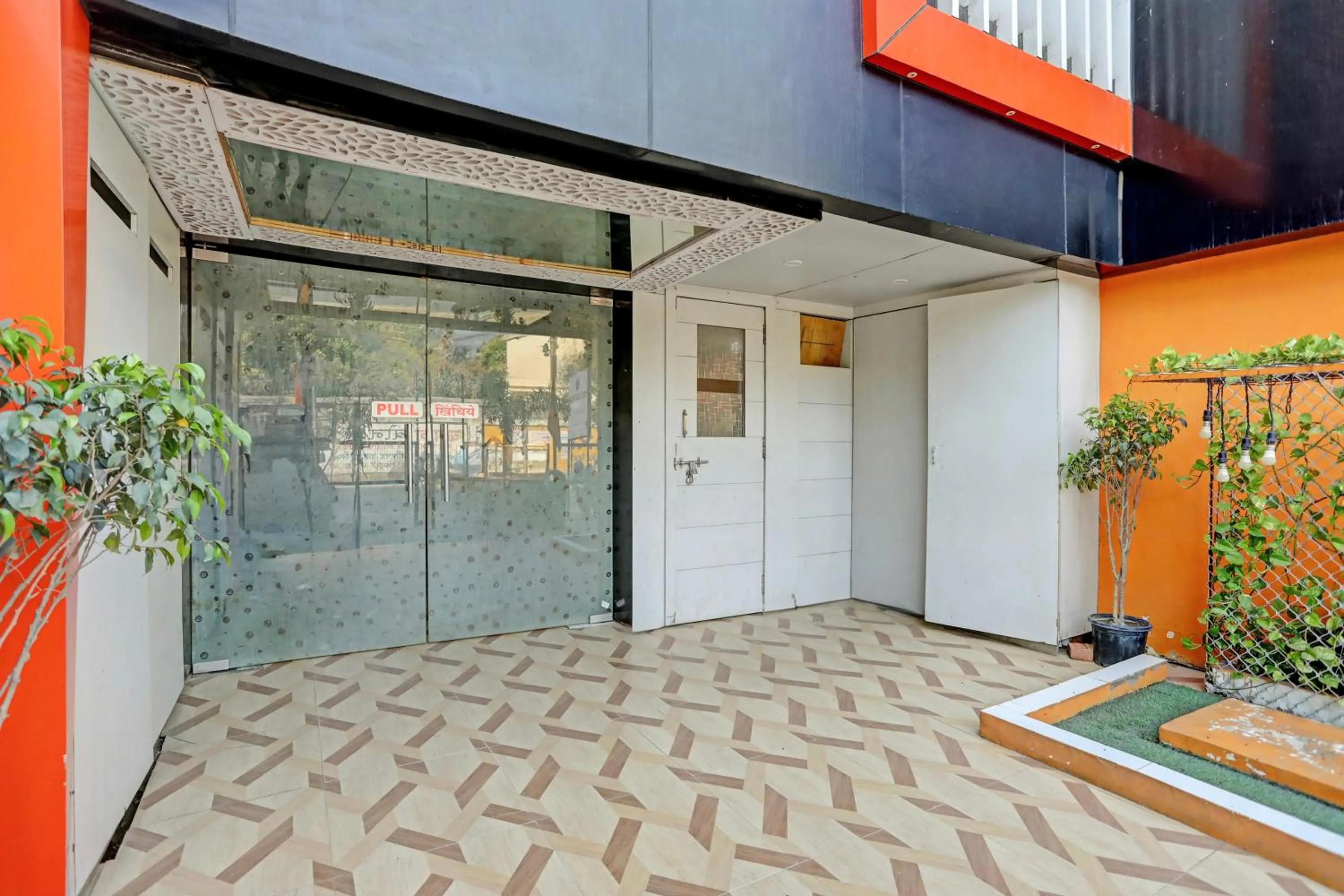 Facade/entrance in Super Hotel O Hyderabad Gate IIT BHU