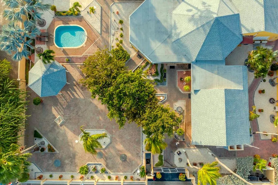 Bird's eye view in MVC Eagle Beach