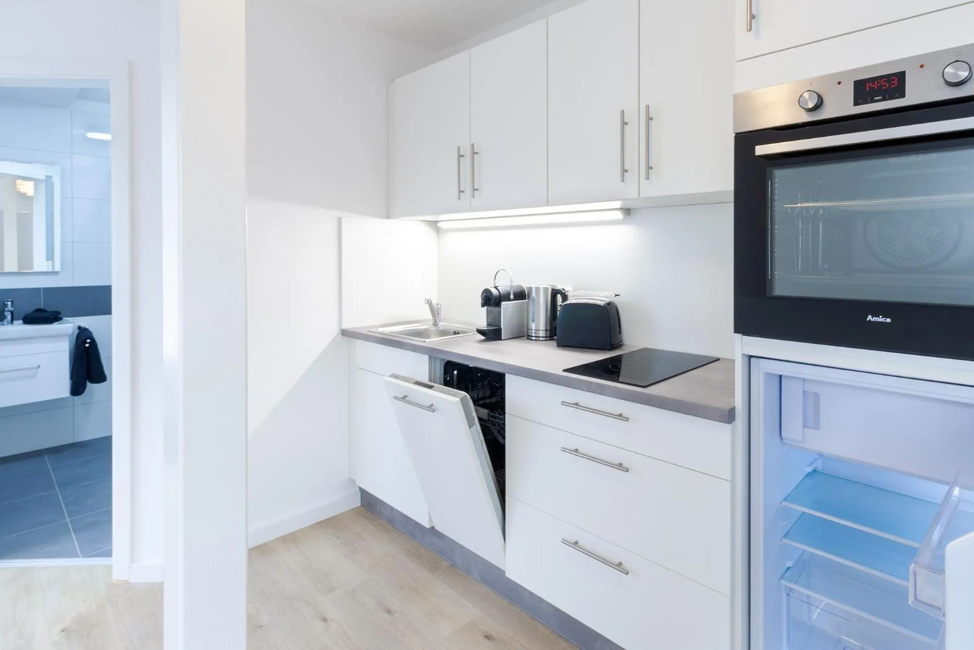 Kitchen or kitchenette in STAY@MA Boardinghouse Mannheim