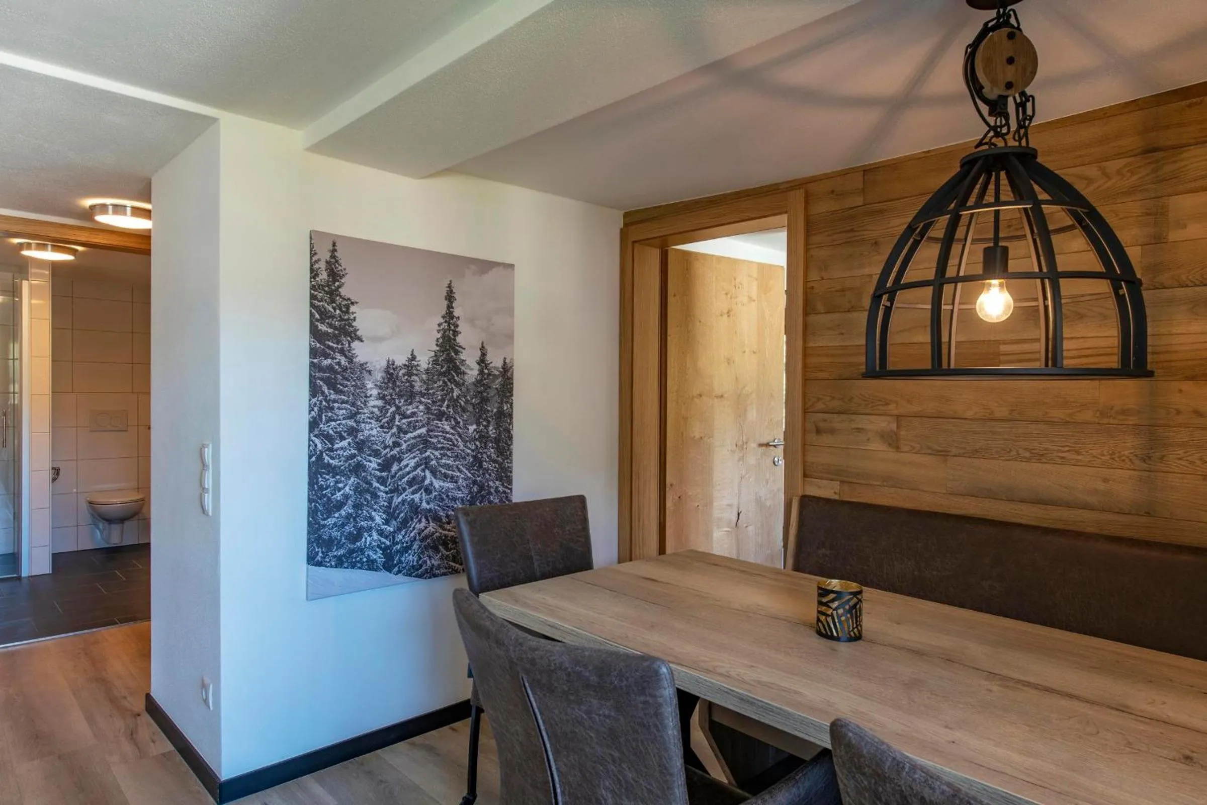 Dining area in Haus Drei Türme A3 by Alpenfeder