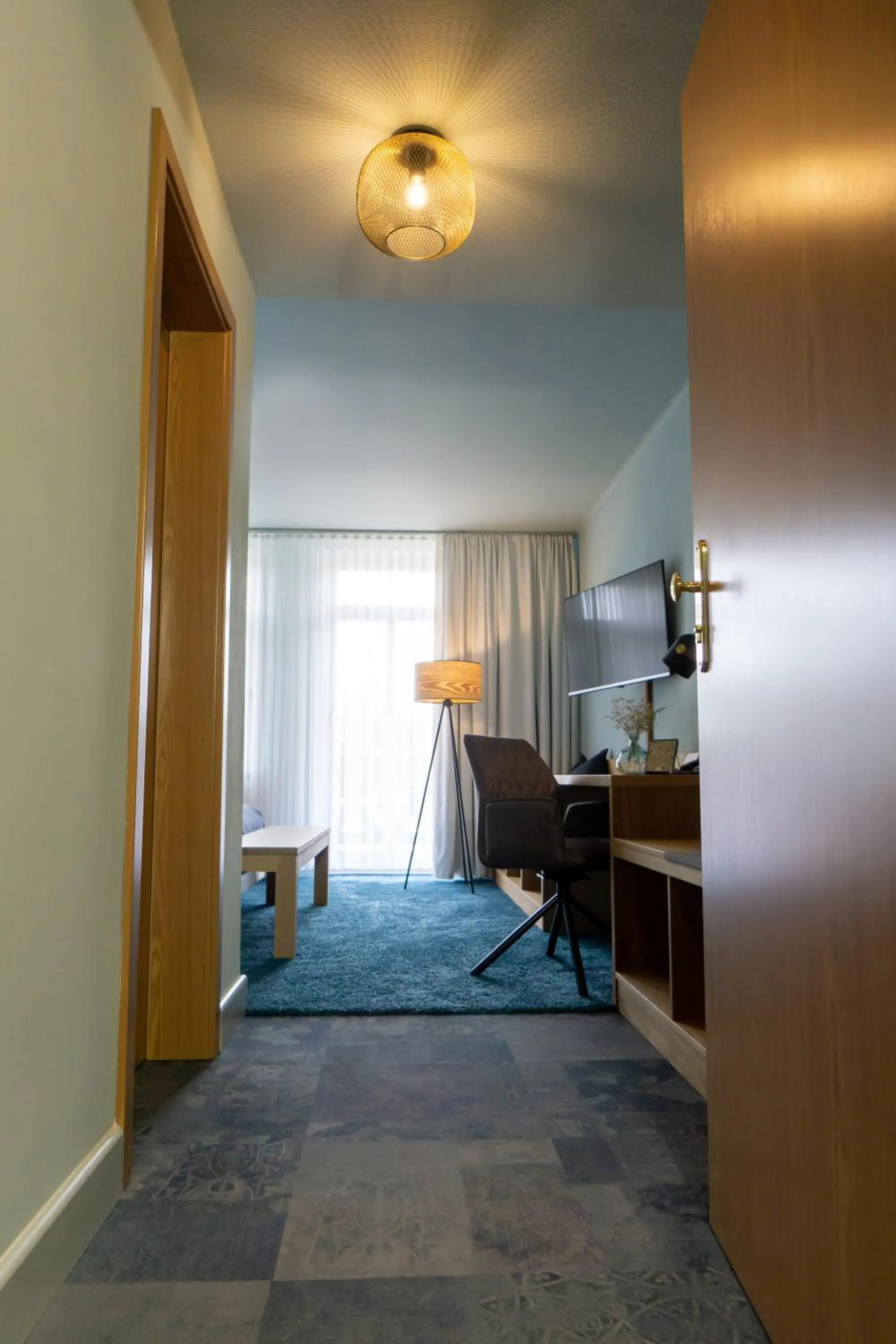 Photo of the whole room, Bed in Waldhotel Eiche