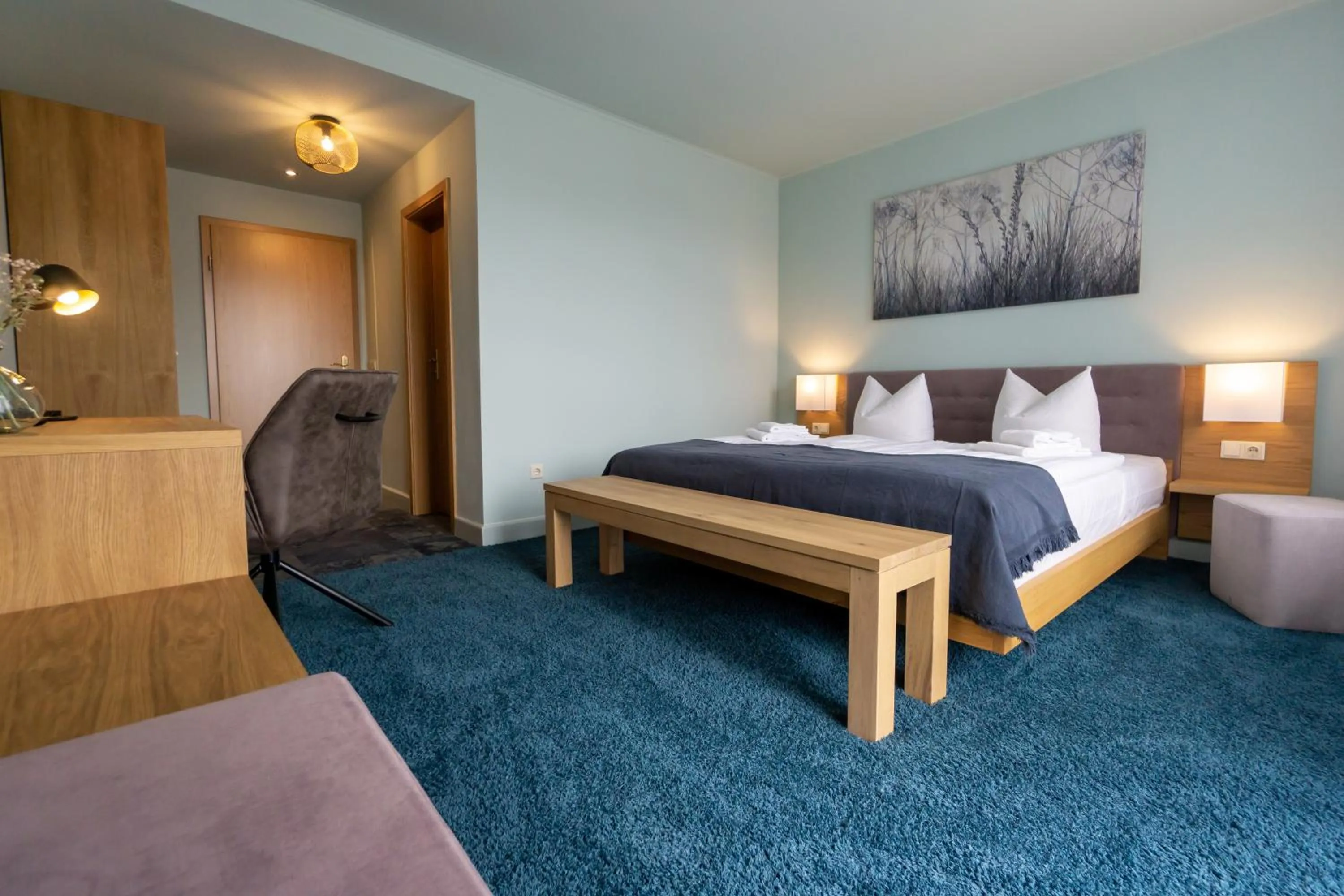 Photo of the whole room, Bed in Waldhotel Eiche