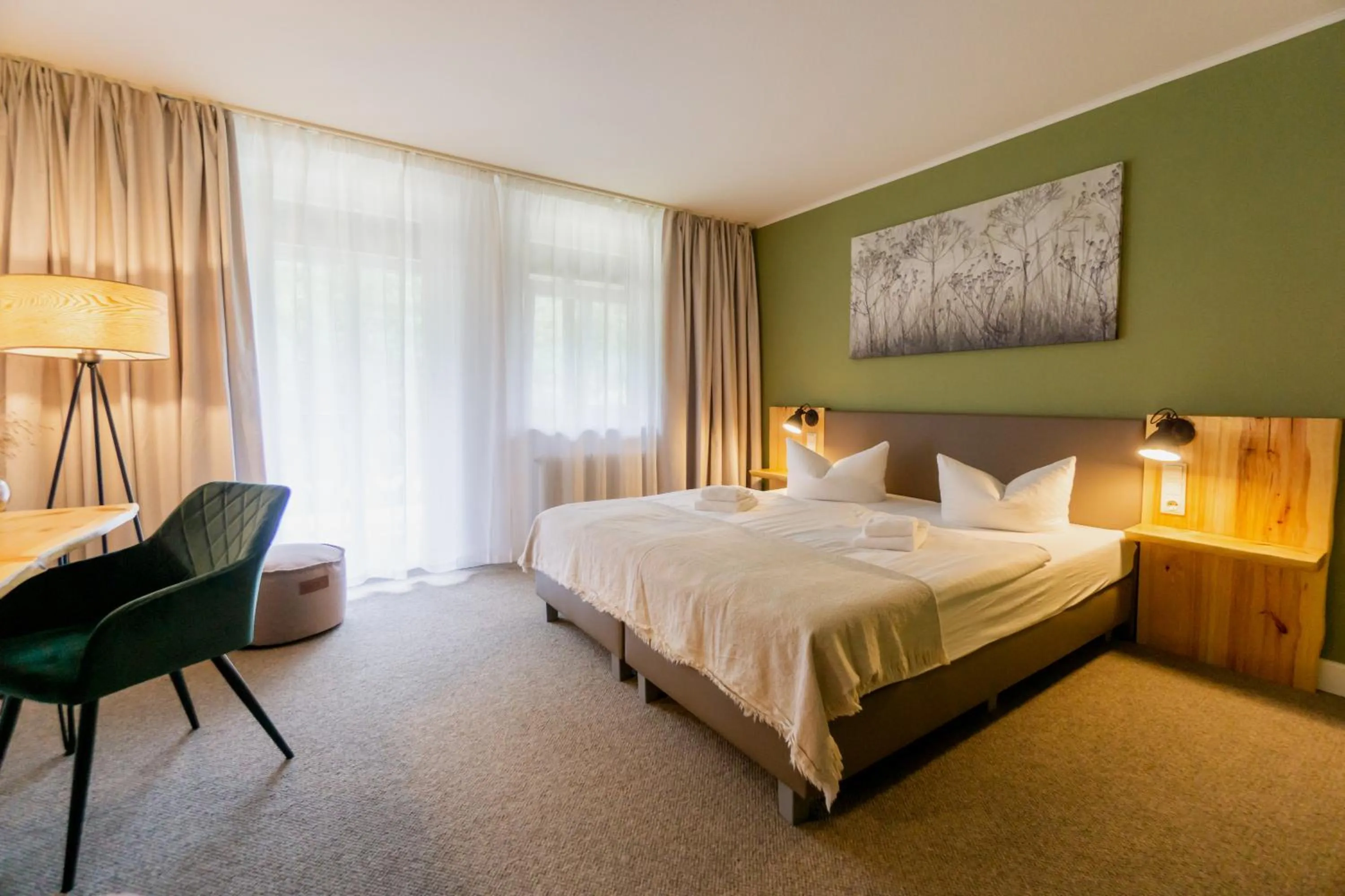 Photo of the whole room, Bed in Waldhotel Eiche