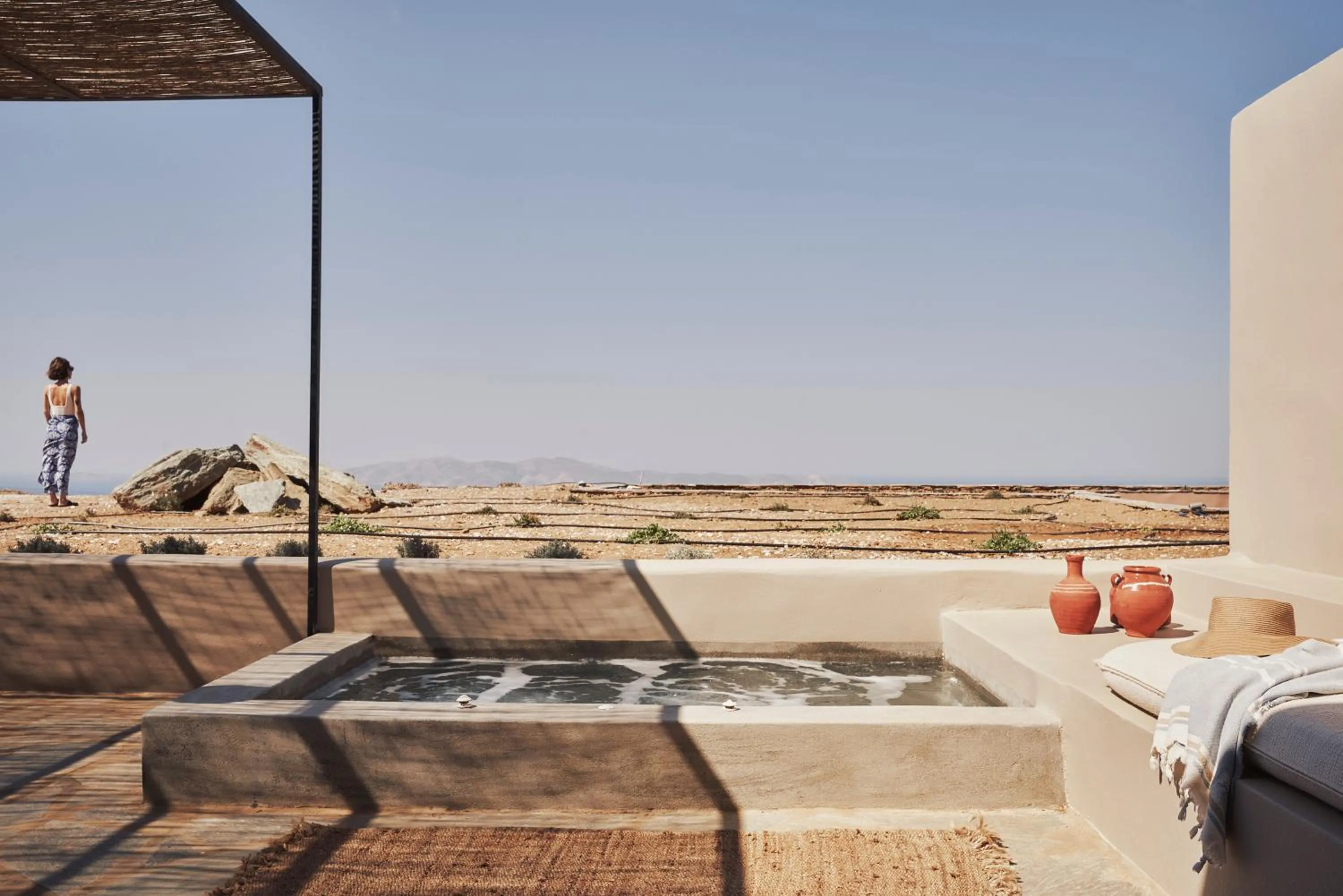 Hot Tub in Under the Sun Cycladic Village