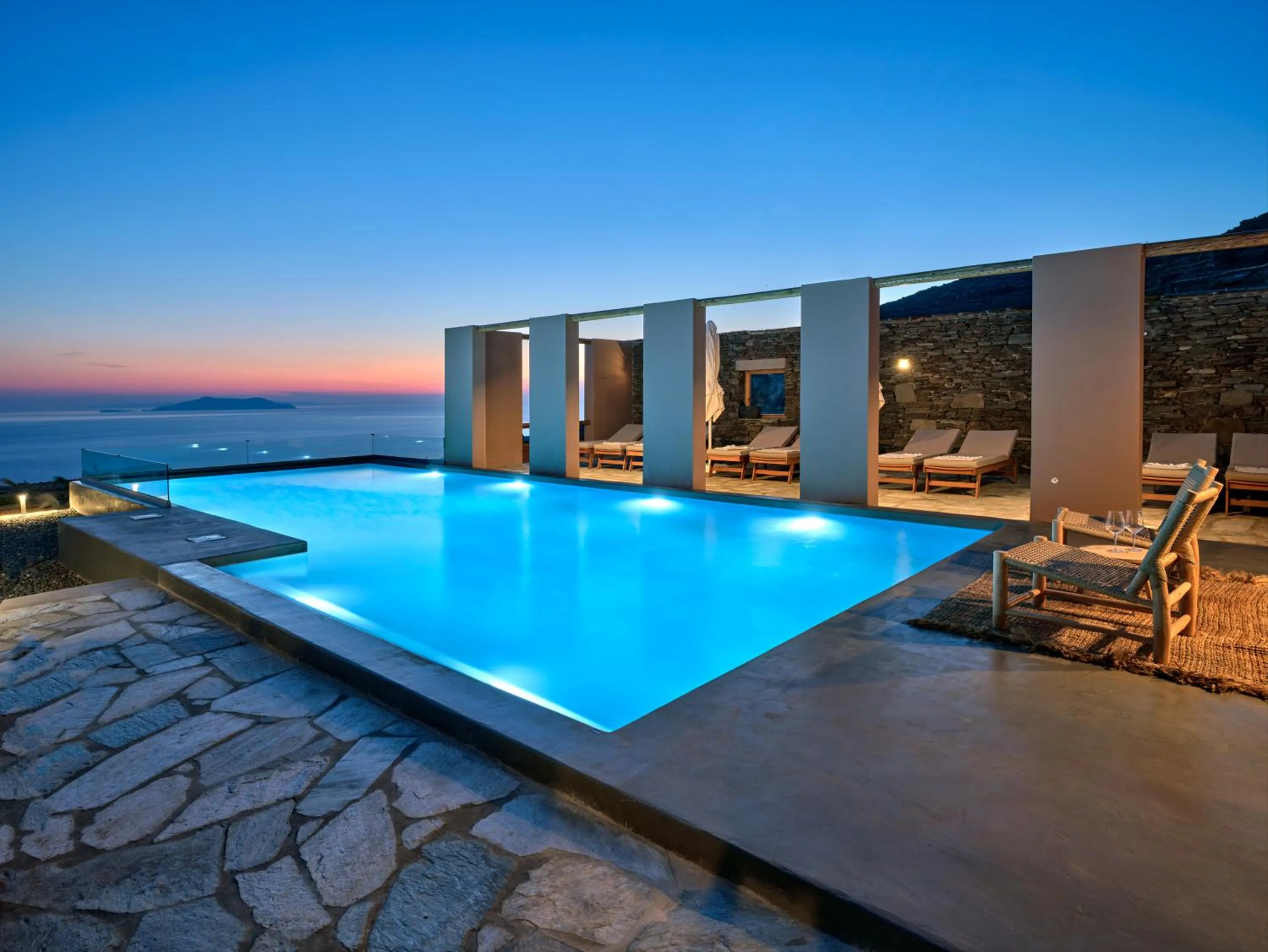 Pool view in Under the Sun Cycladic Village