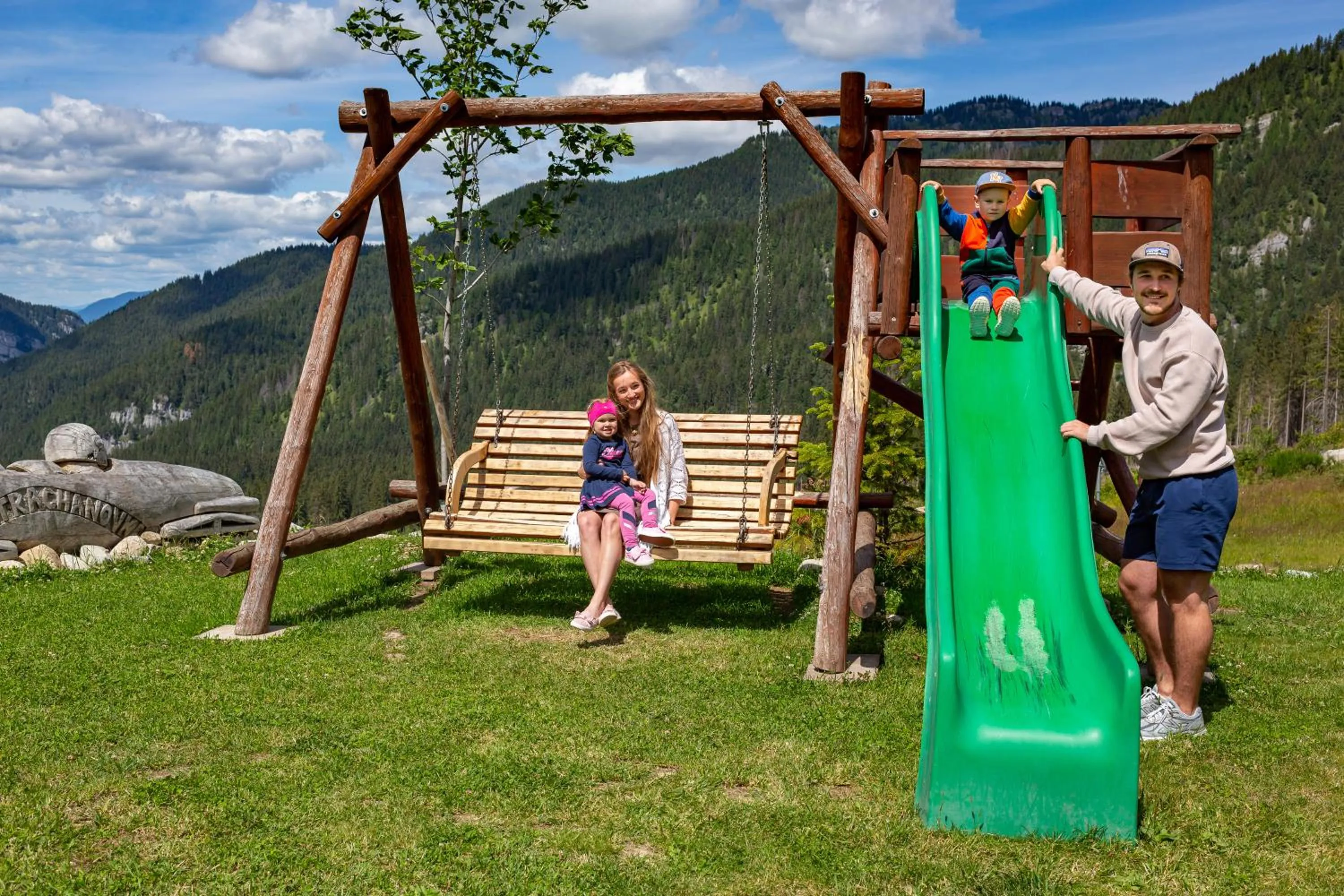 Children play ground in Hotel Strachan Family Jasná