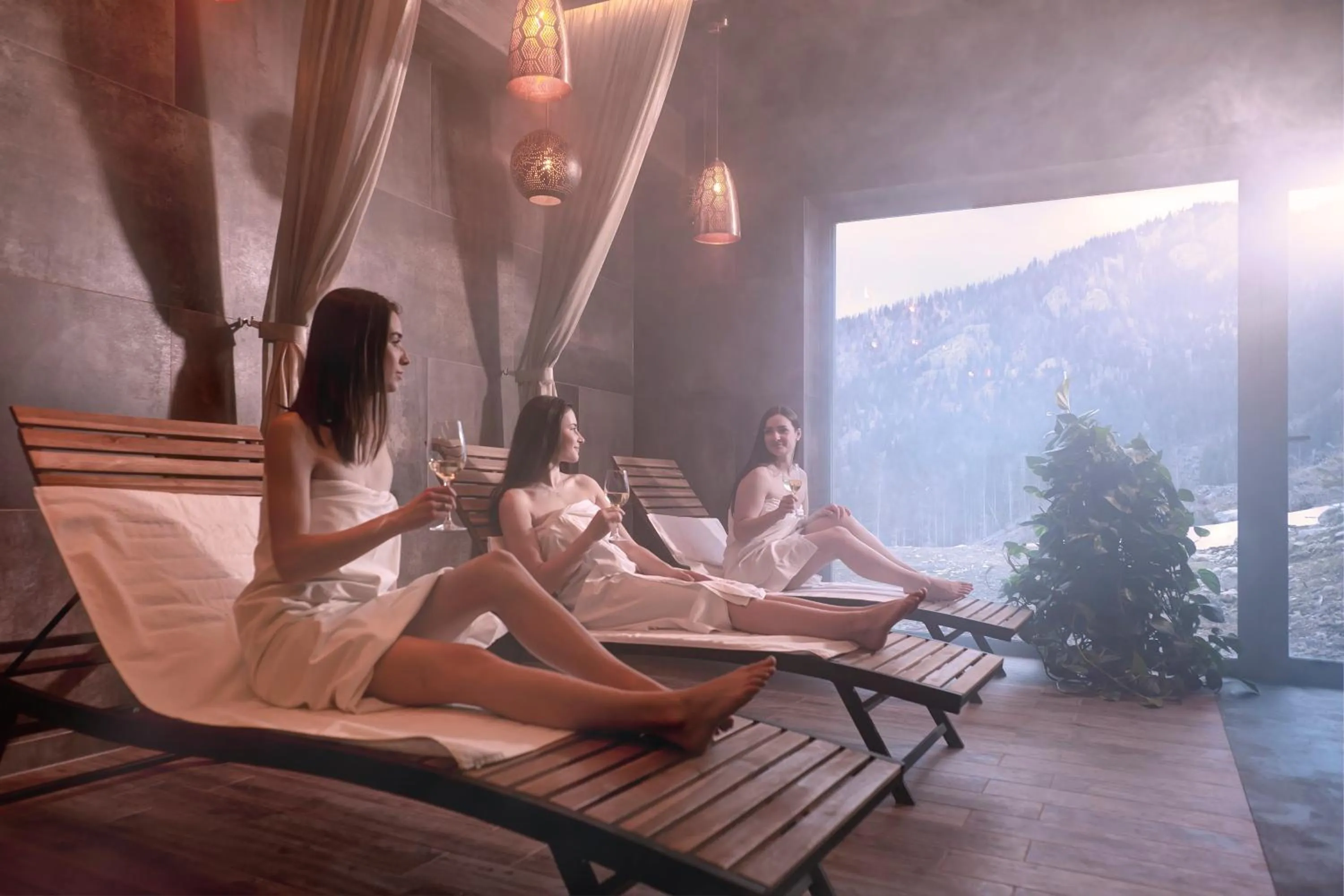 Sauna in Hotel Strachan Family Jasná