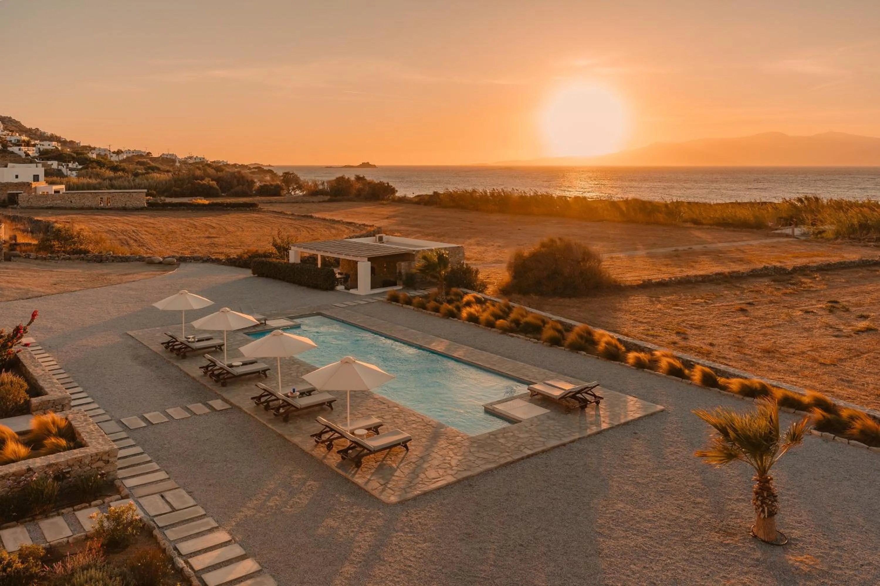 Sunset in Archon Seaside Retreat