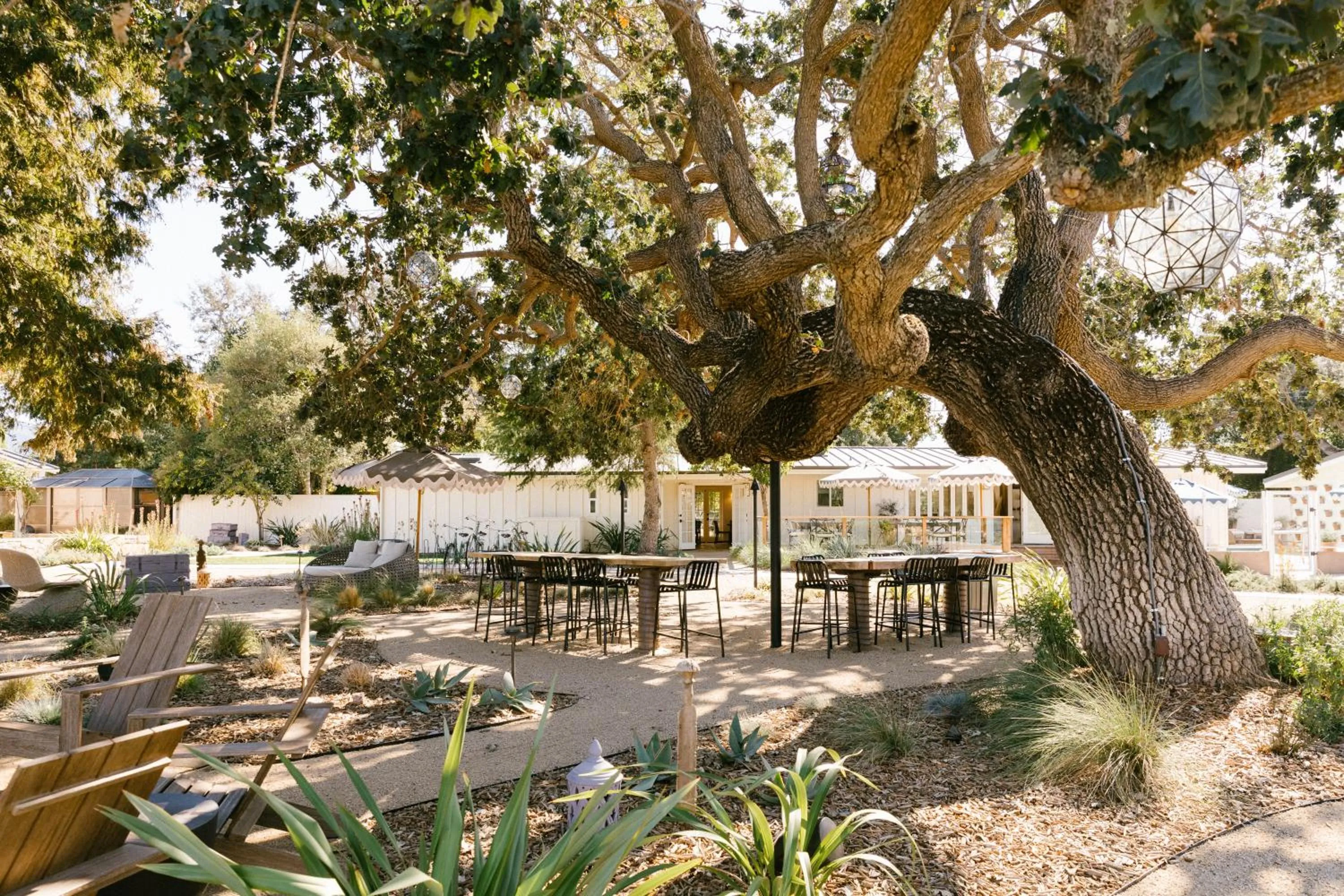 Inner courtyard view in Hotel Ynez