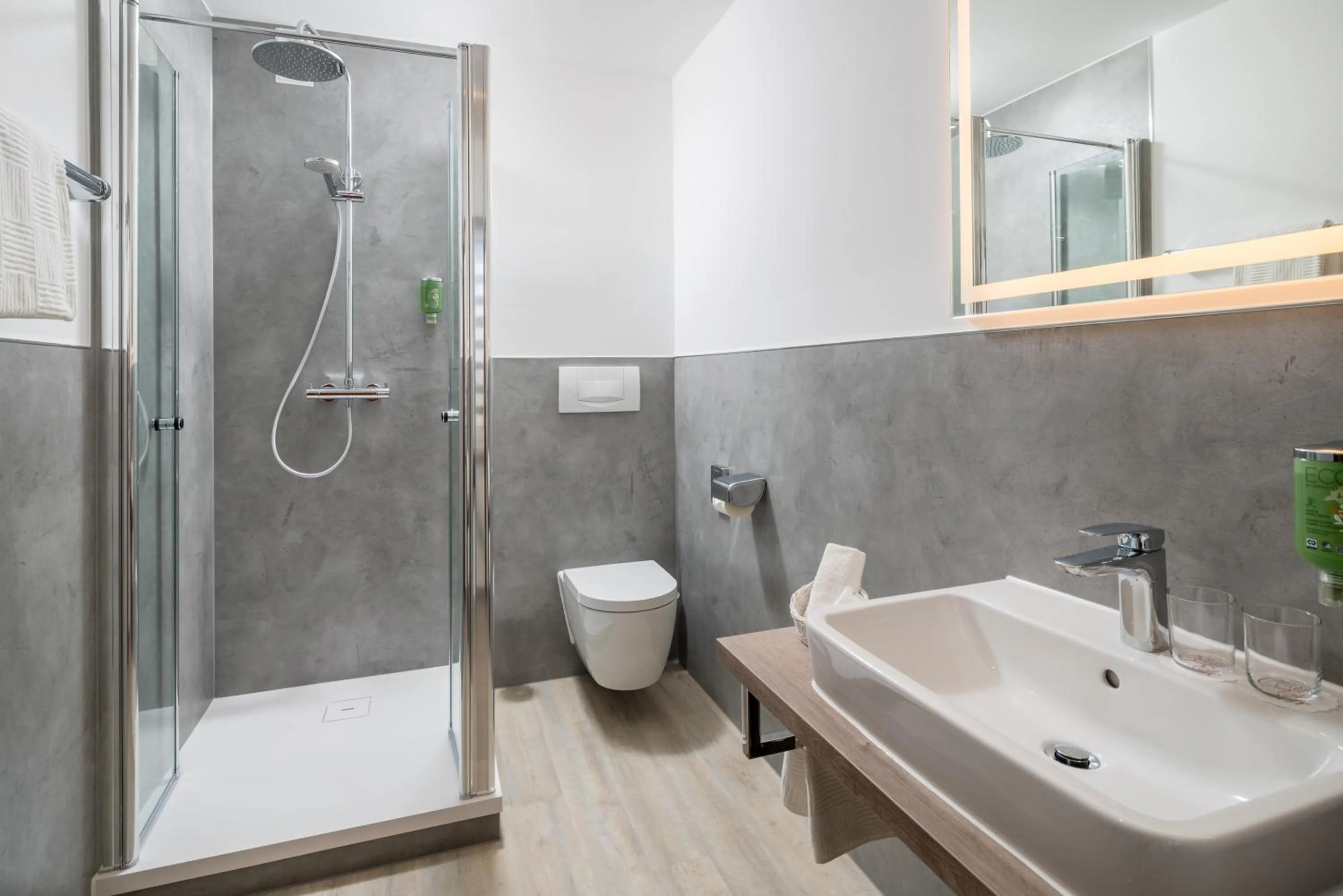 Shower in Hotel Celler Tor