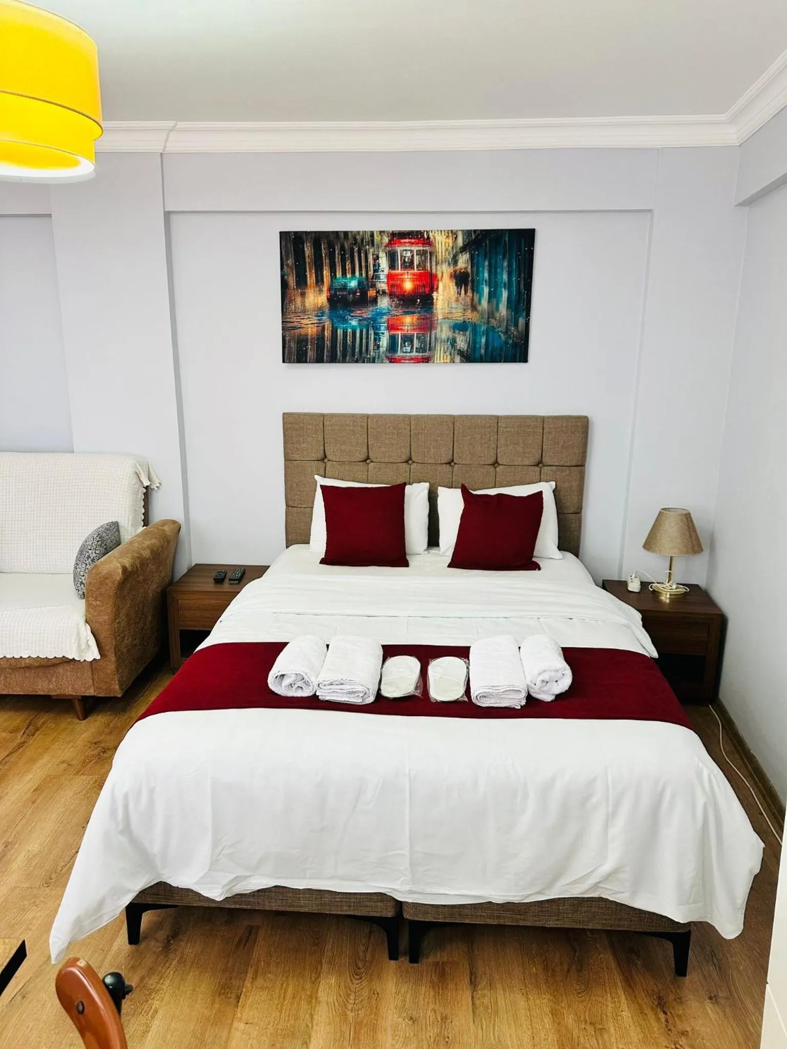 Bed in Taksim Rain Suite