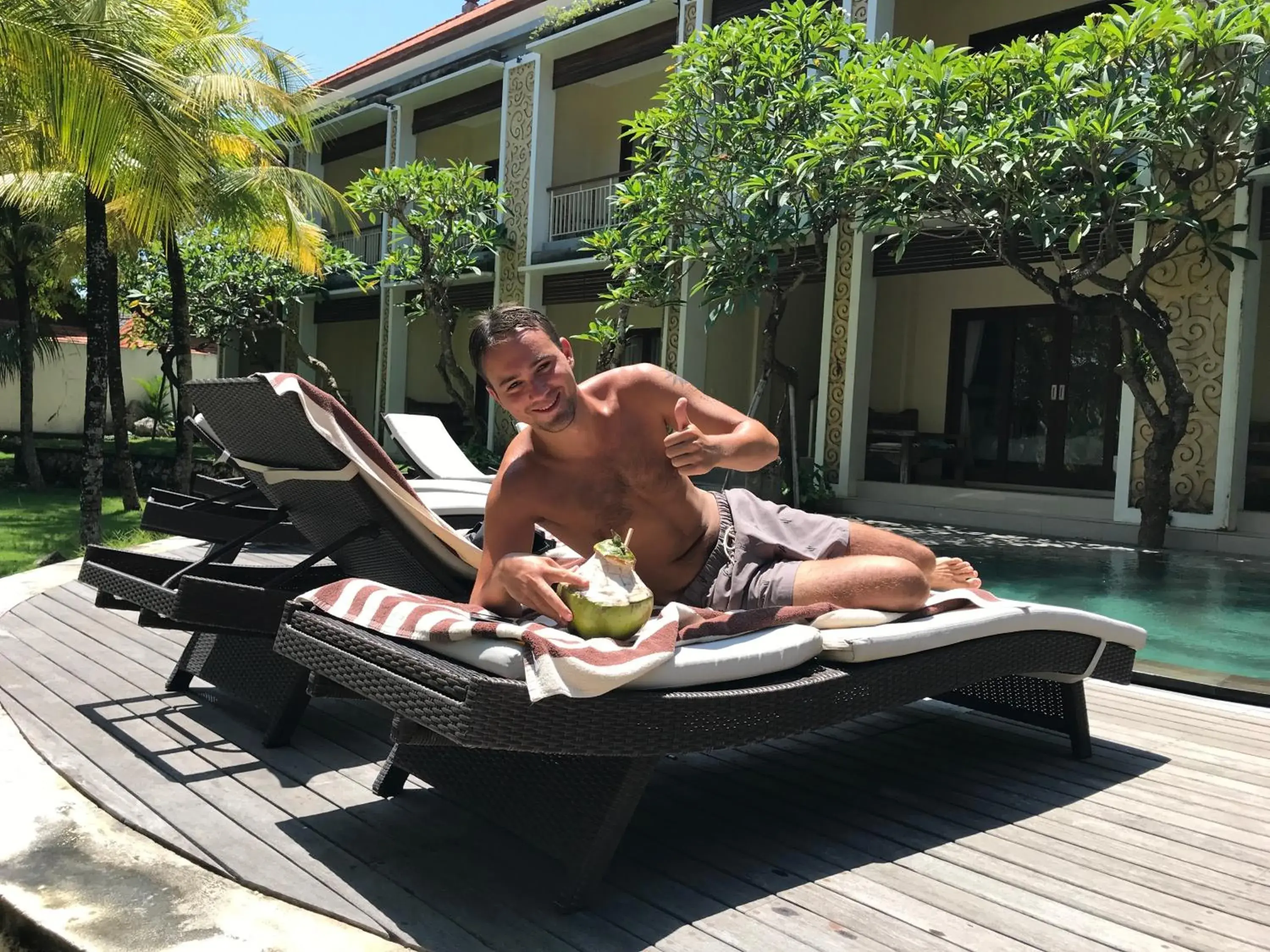 Pool view in Akatara Hotel Pool view in Akatara Hotel