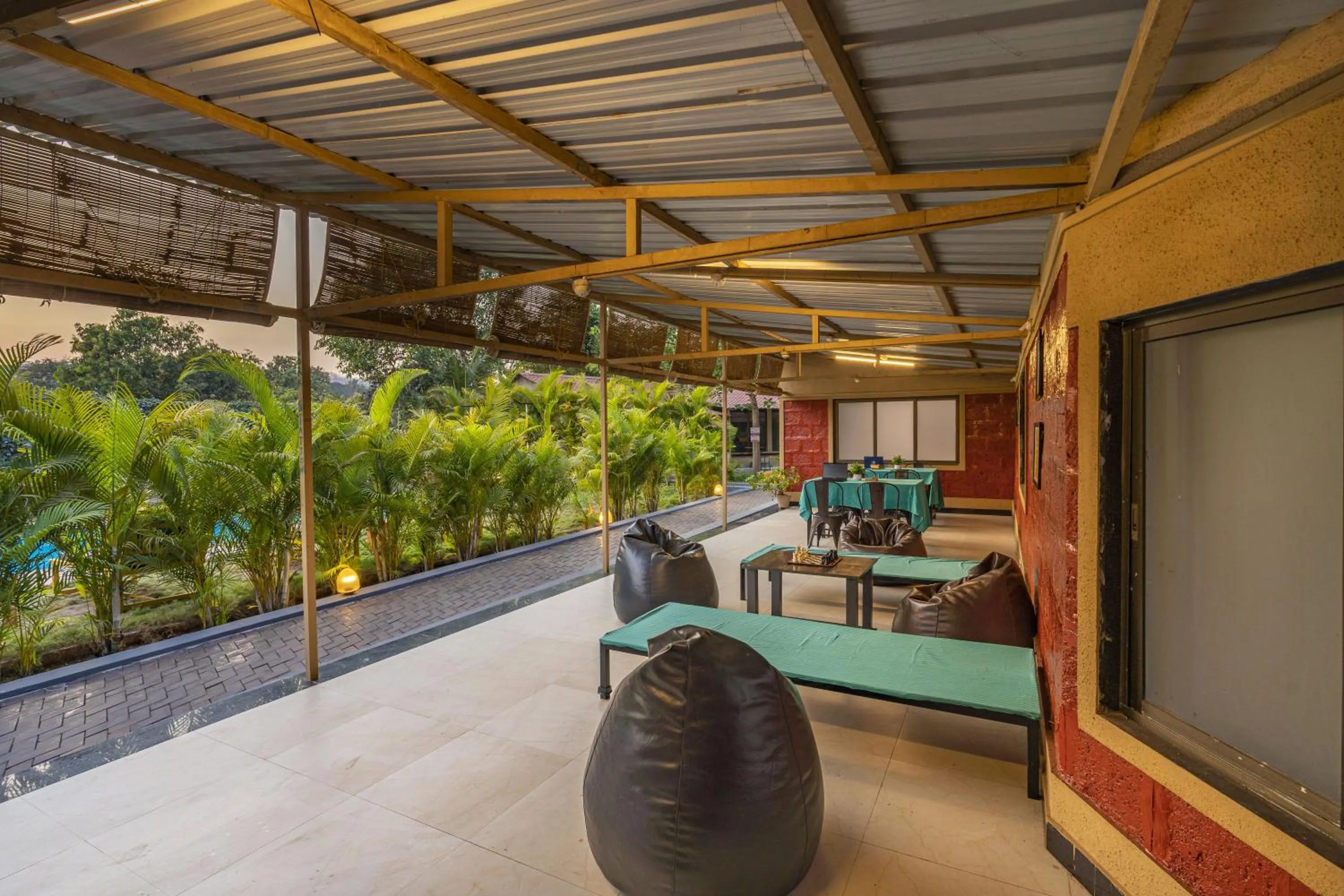 Seating area in Zostel Kolad