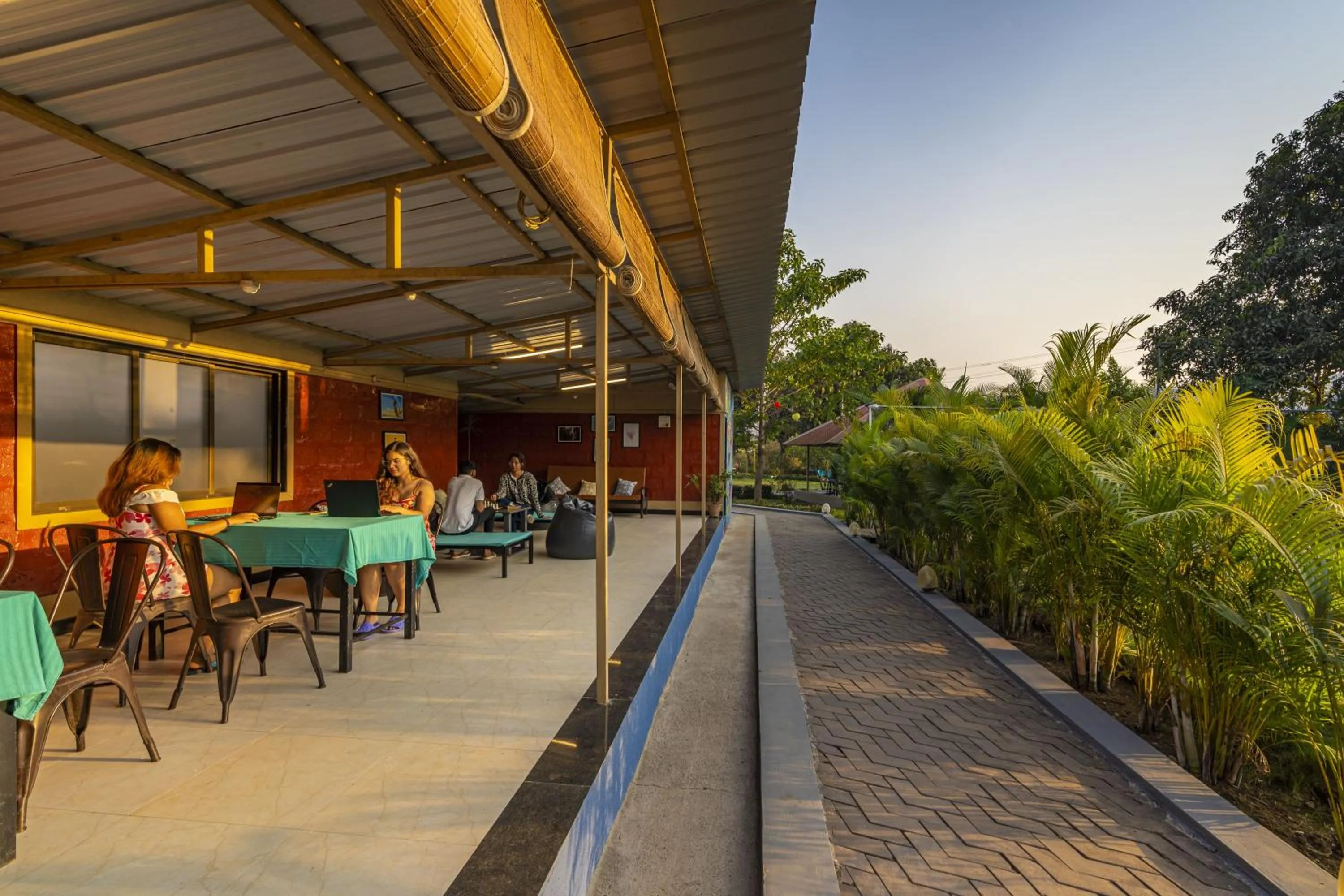 Seating area in Zostel Kolad