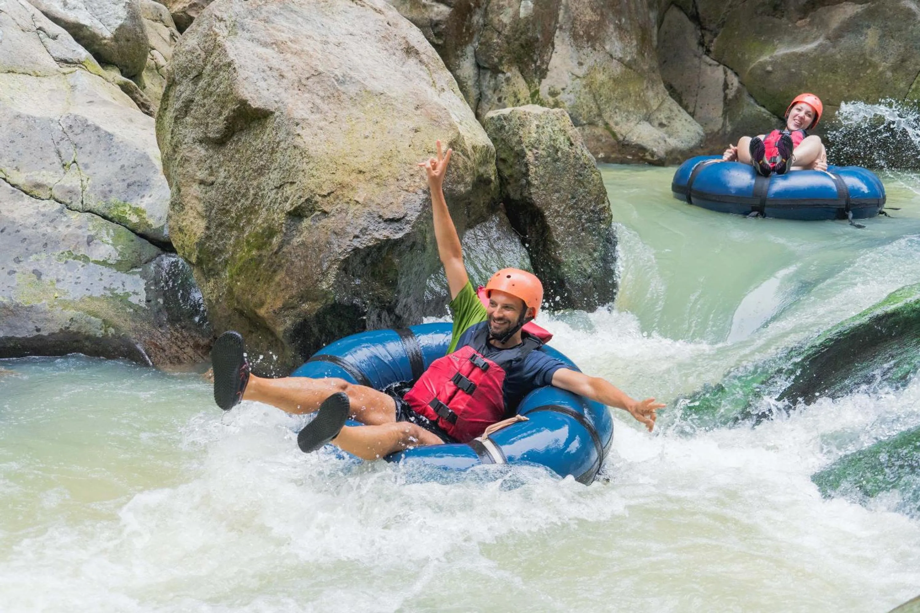 People in Rio Perdido Hotel & Thermal River