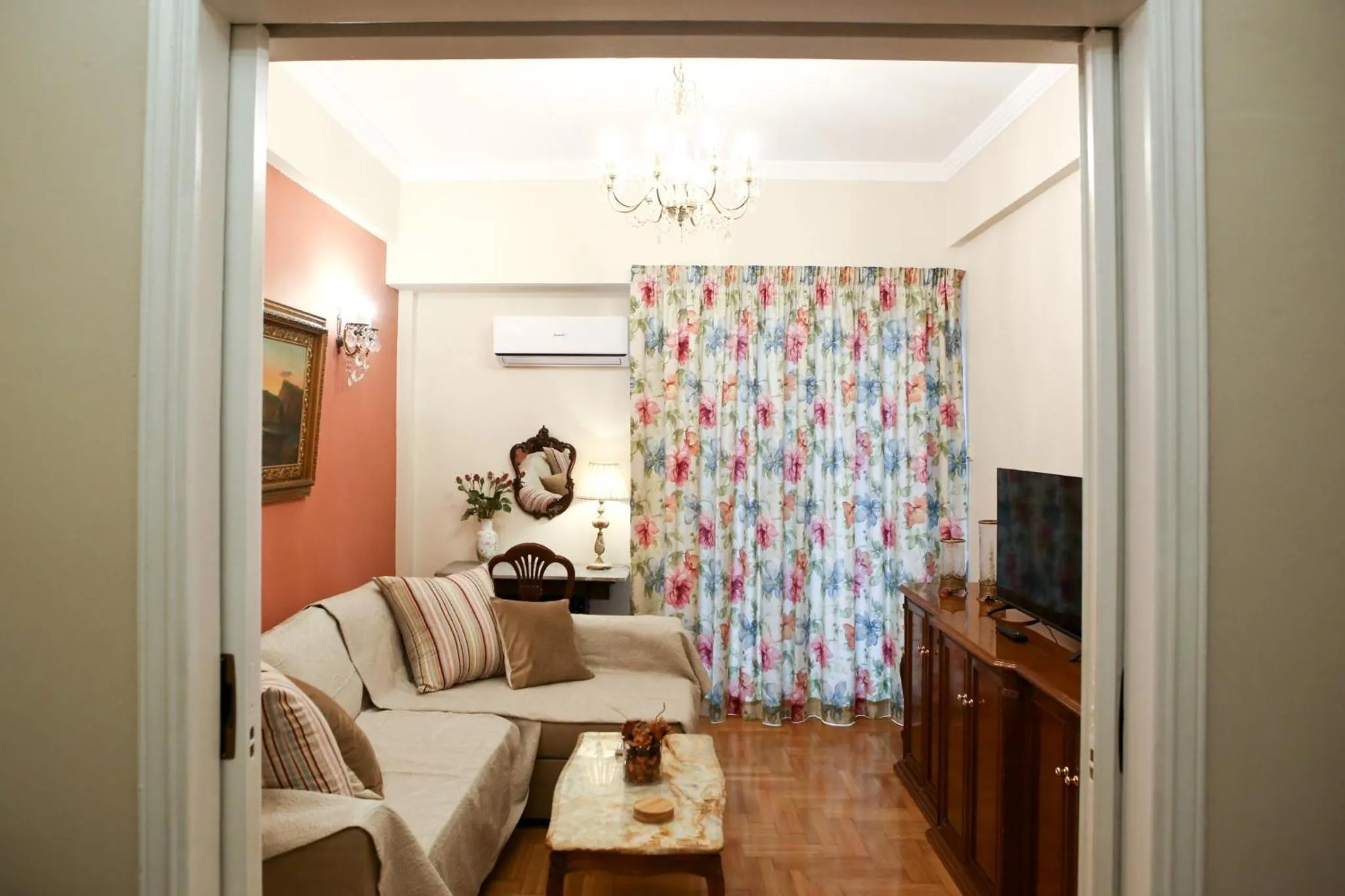 Living room in Best House, Athens Central Flat, Ithakis Str