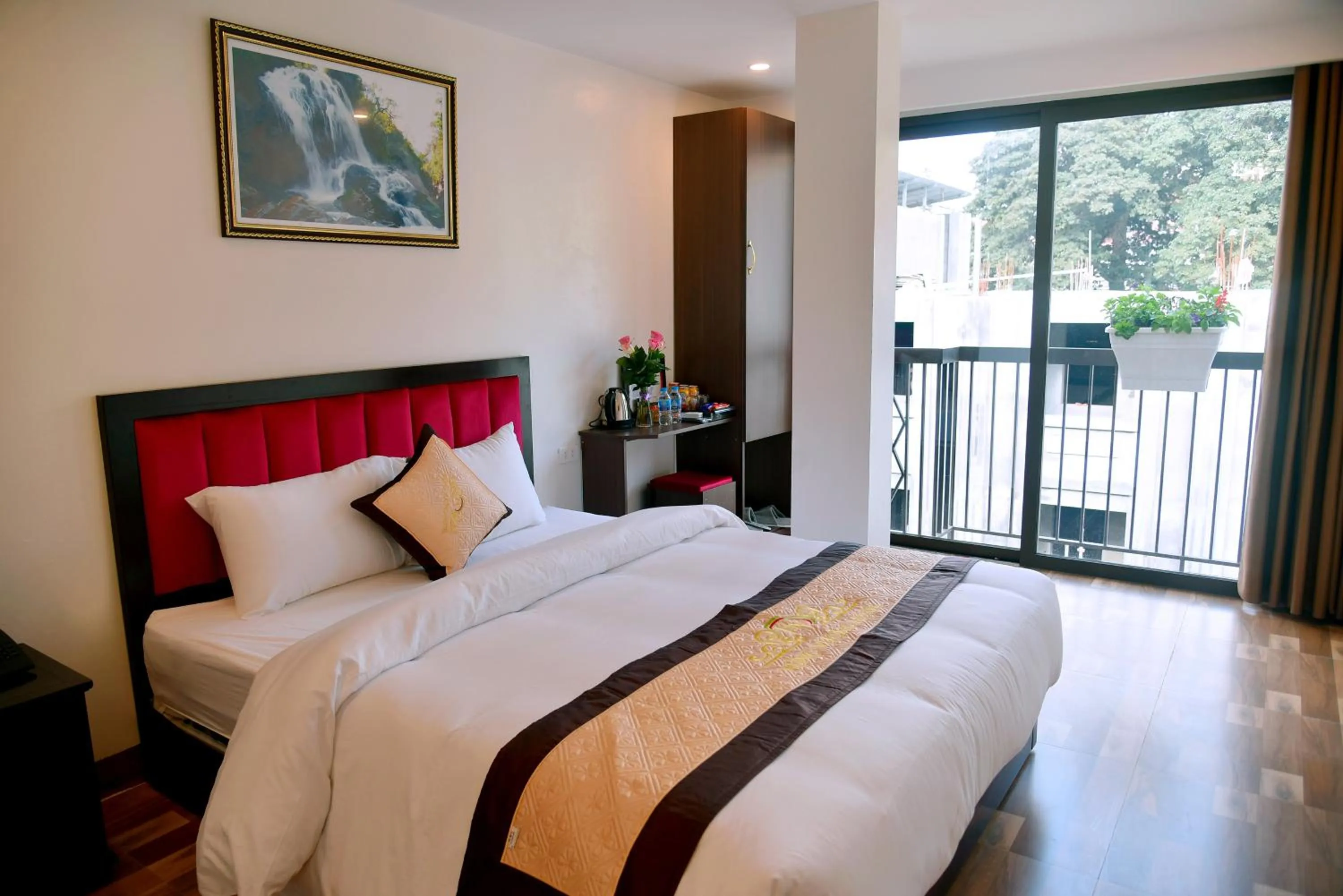 Bed in SAPA KING HOTEL HUNG VUONG HOTEl