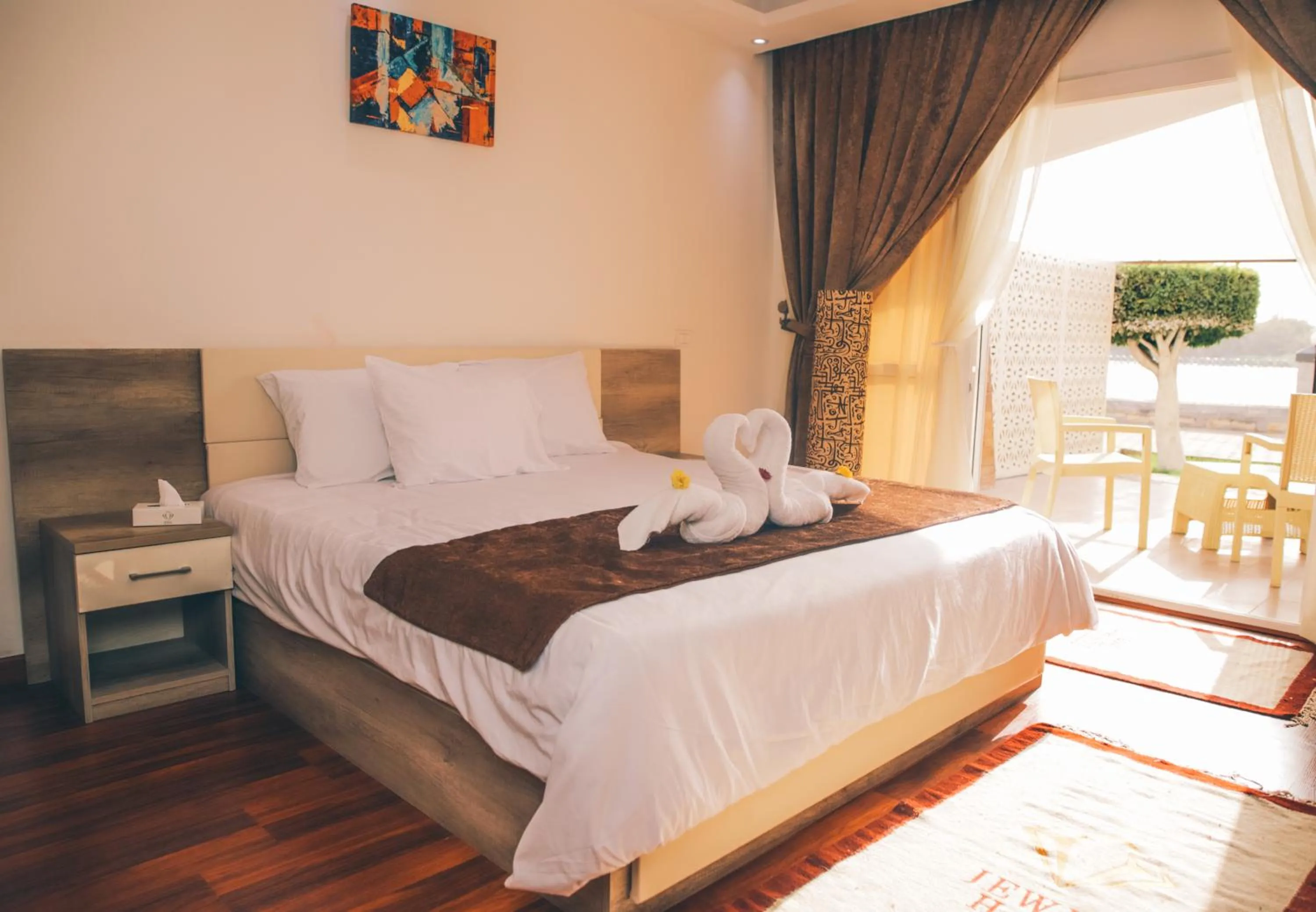 Bed in Jewel Maadi Cabins and Club