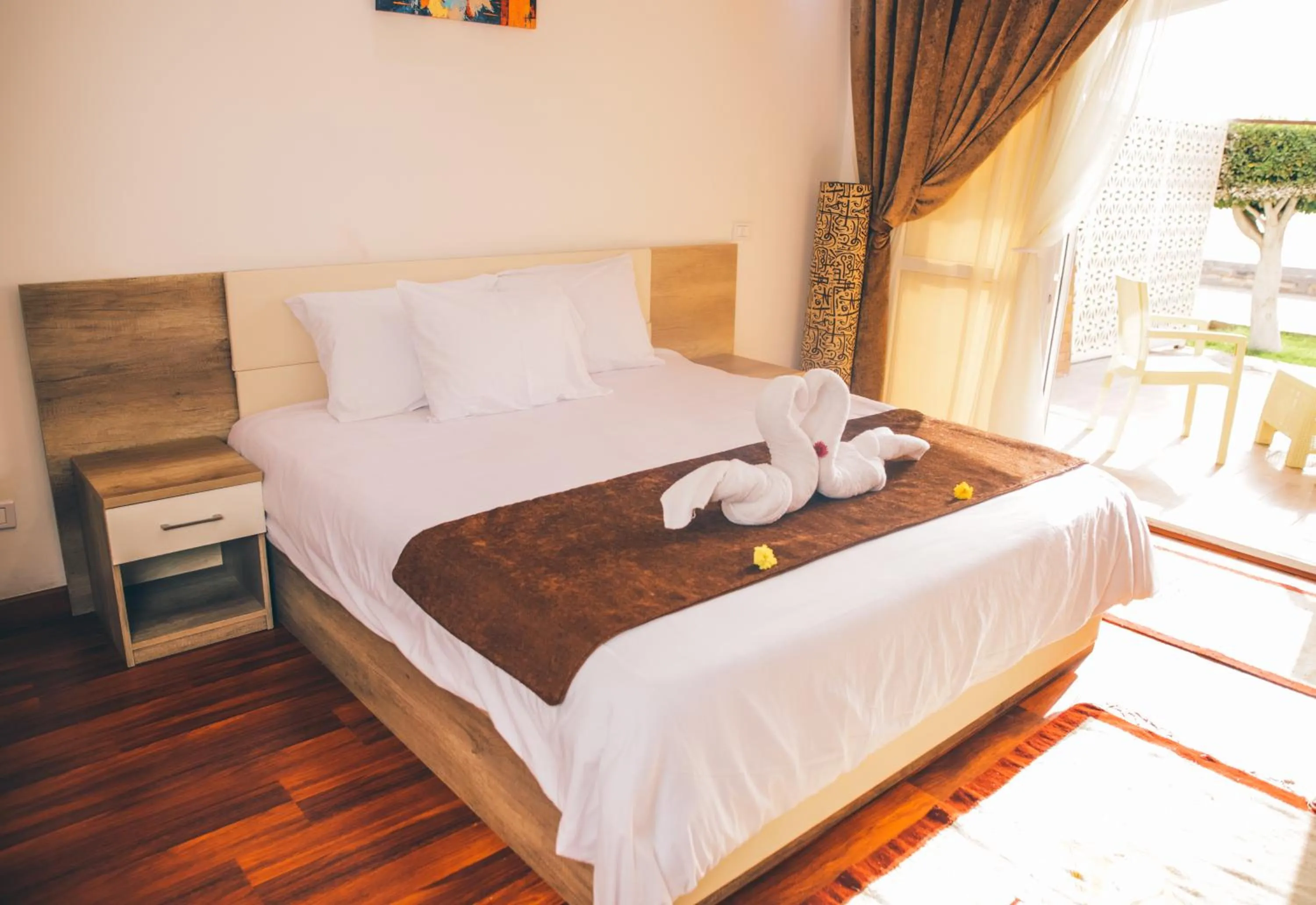 Bed in Jewel Maadi Cabins and Club