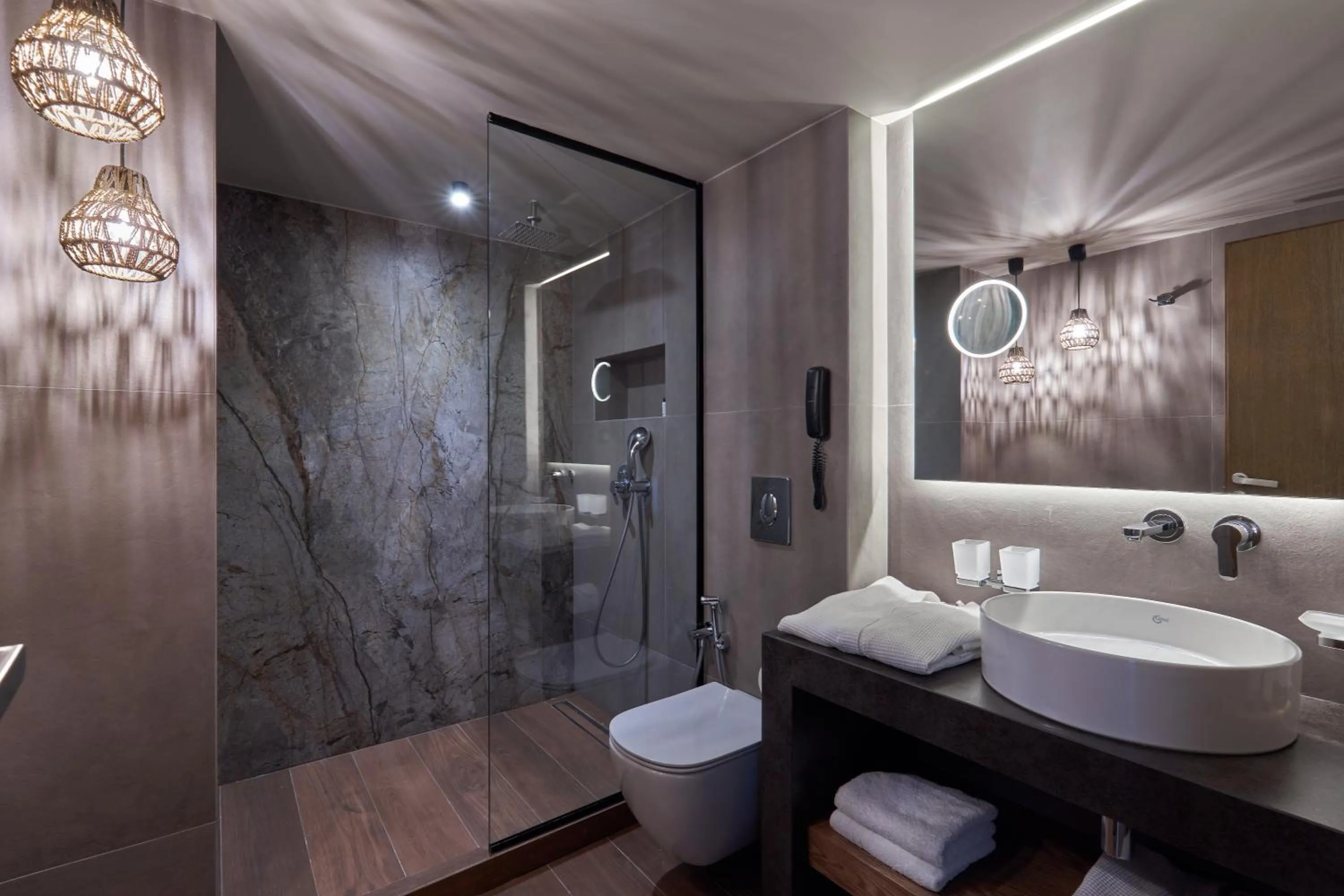 Shower in Castello Infinity Suites - Adults Only