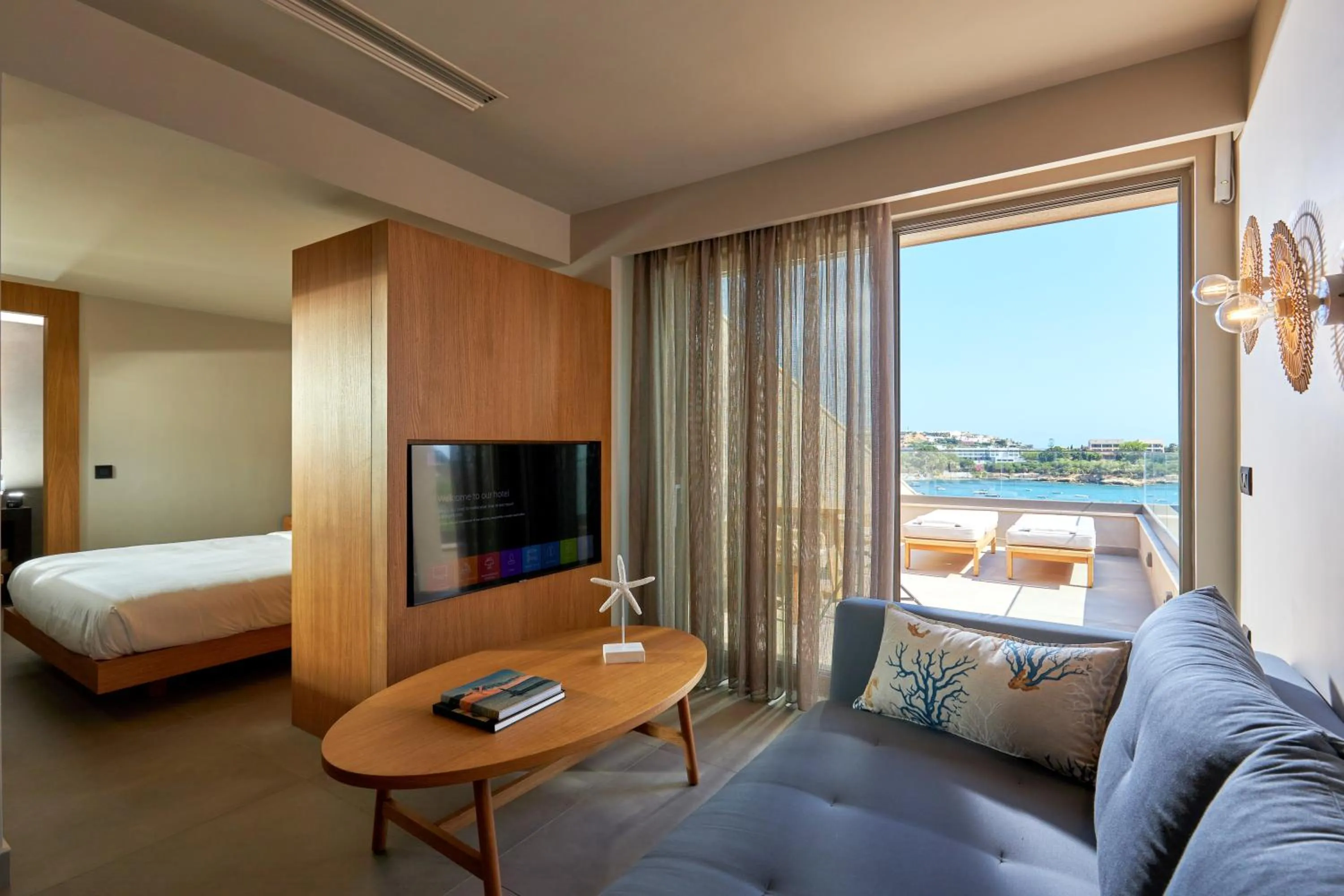 View (from property/room), Bed in Castello Infinity Suites - Adults Only