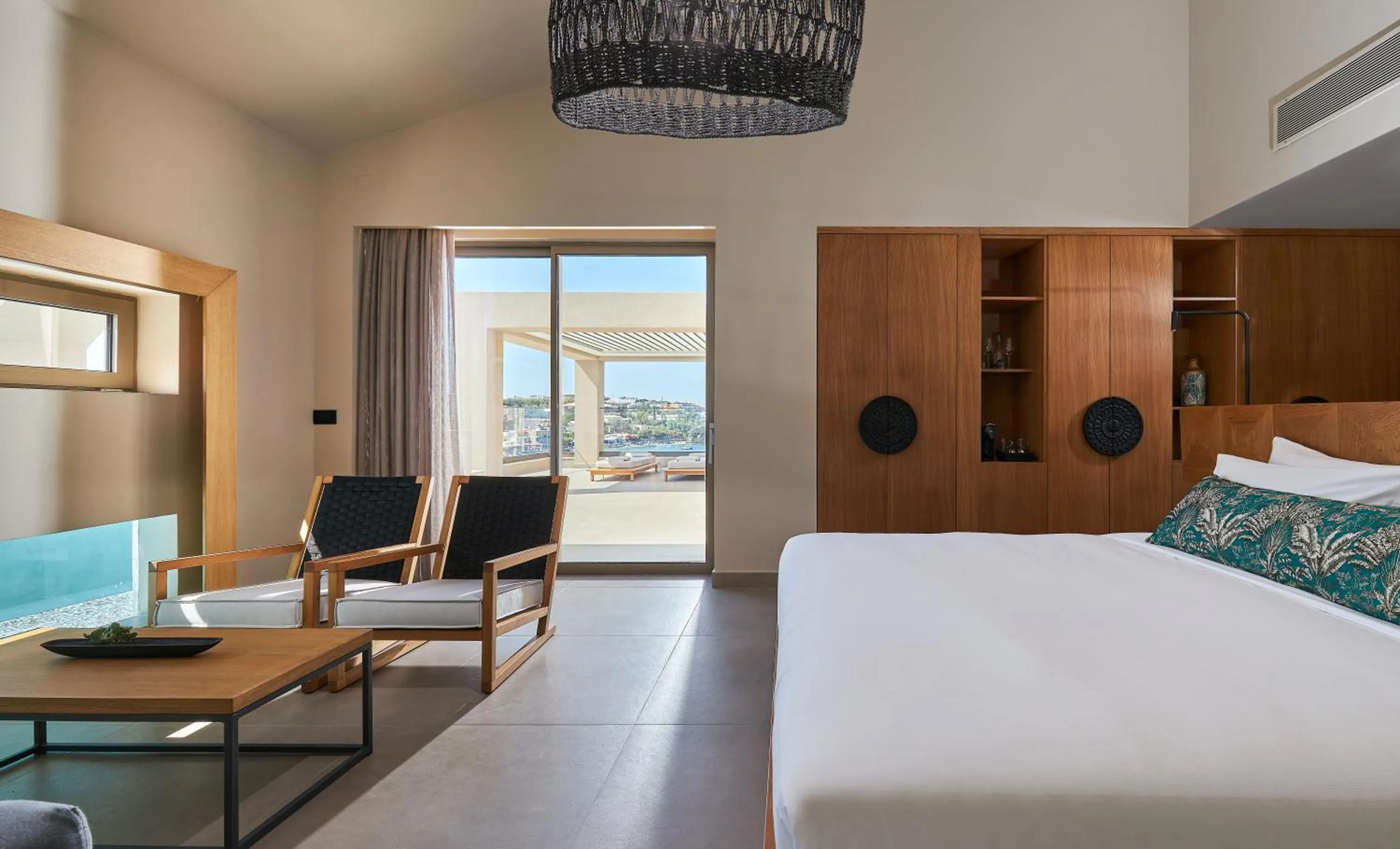 Bedroom, Bed in Castello Infinity Suites - Adults Only