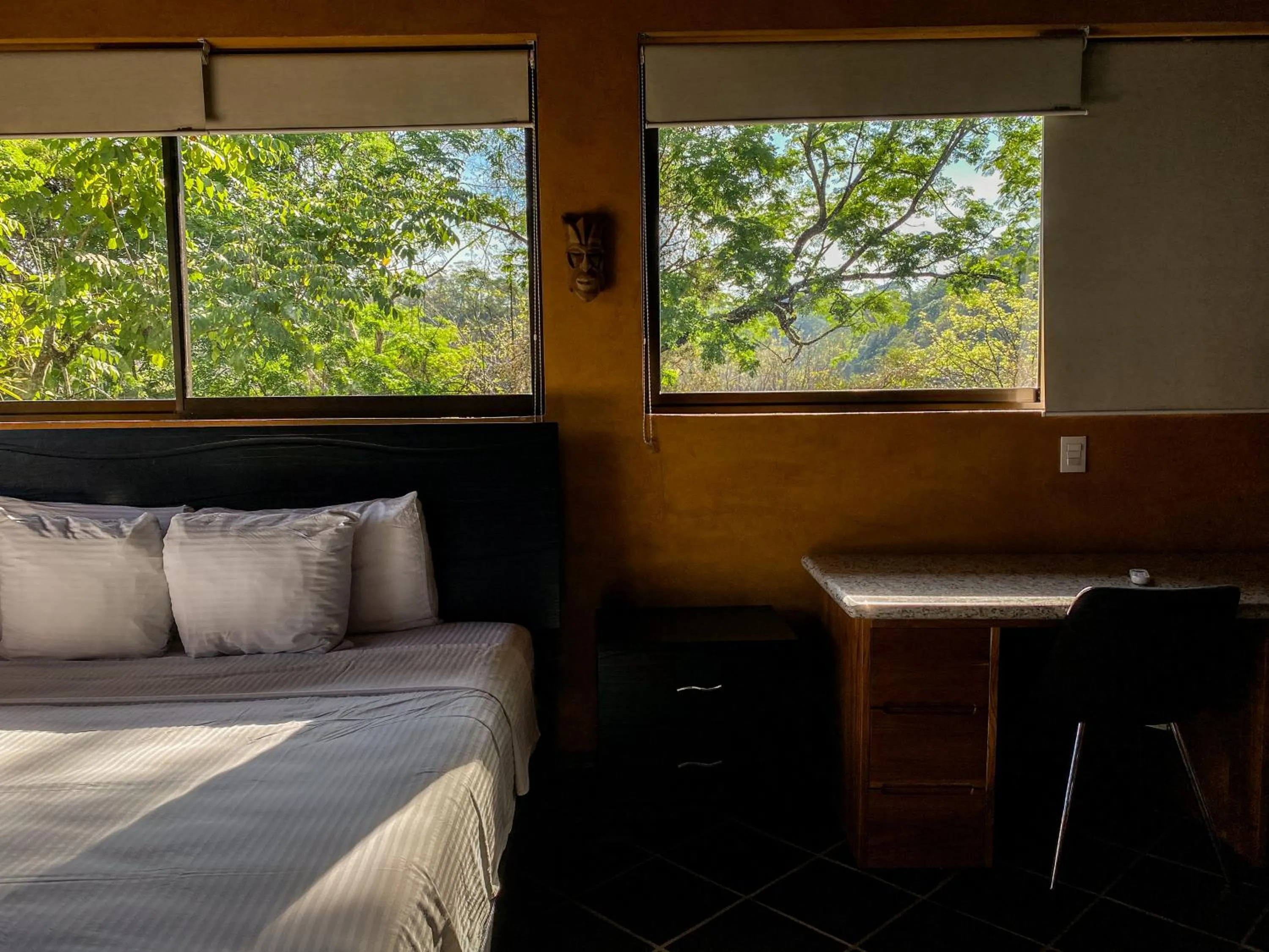 Bathroom, Bed in Hotel Vista de Olas