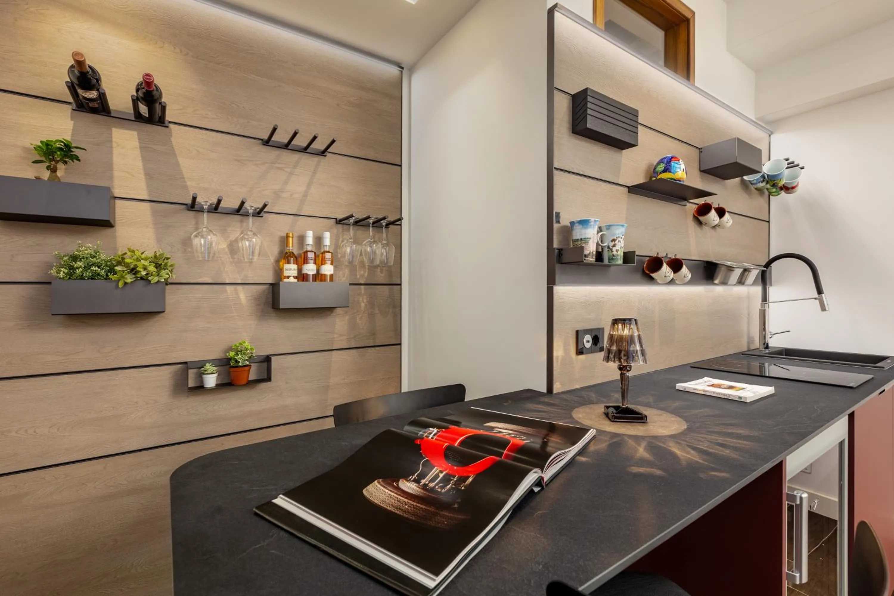 Kitchen or kitchenette in Qui Vicino boutique rooms and suites
