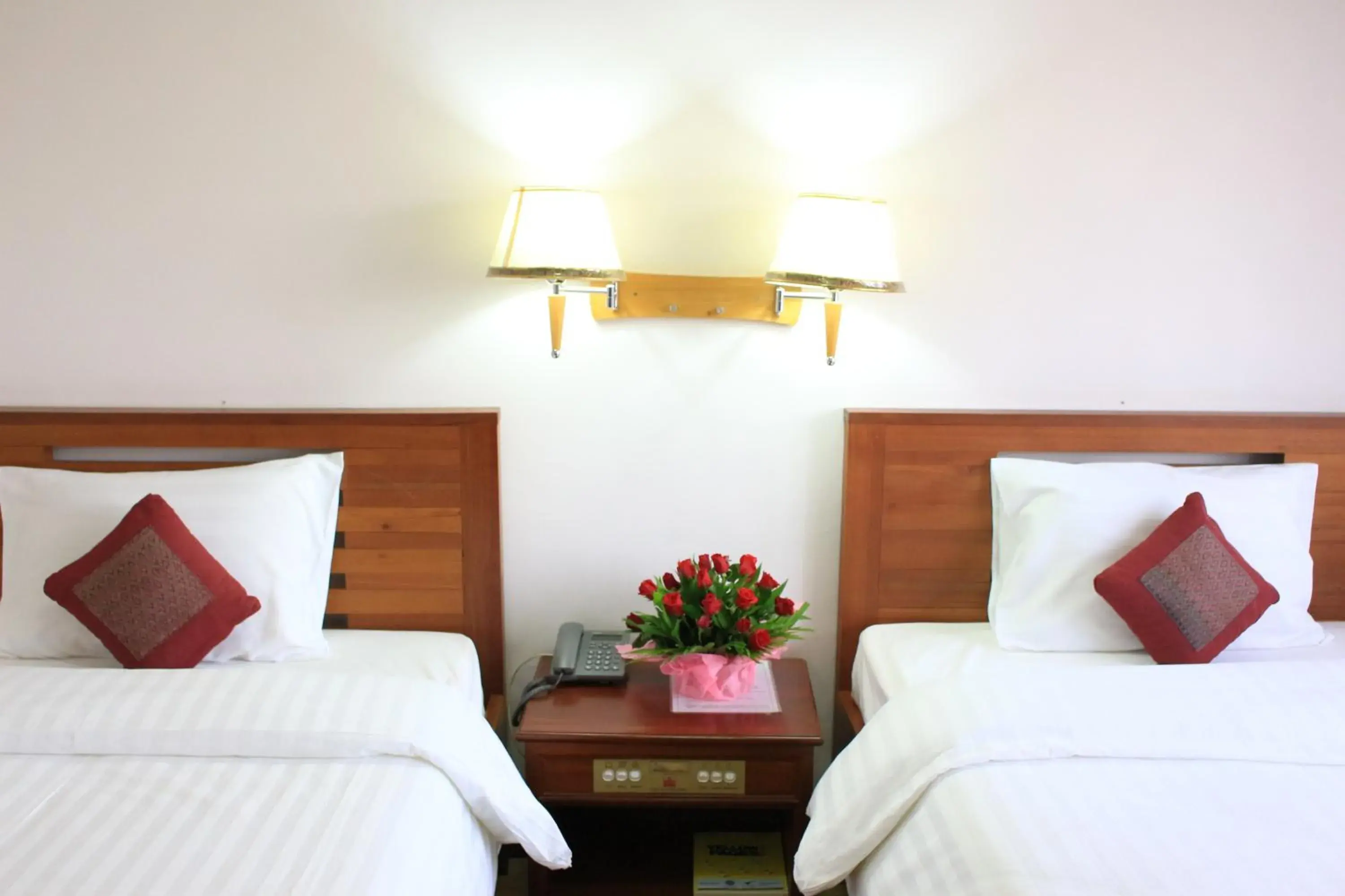 Bed in City Angkor Hotel Bed in City Angkor Hotel