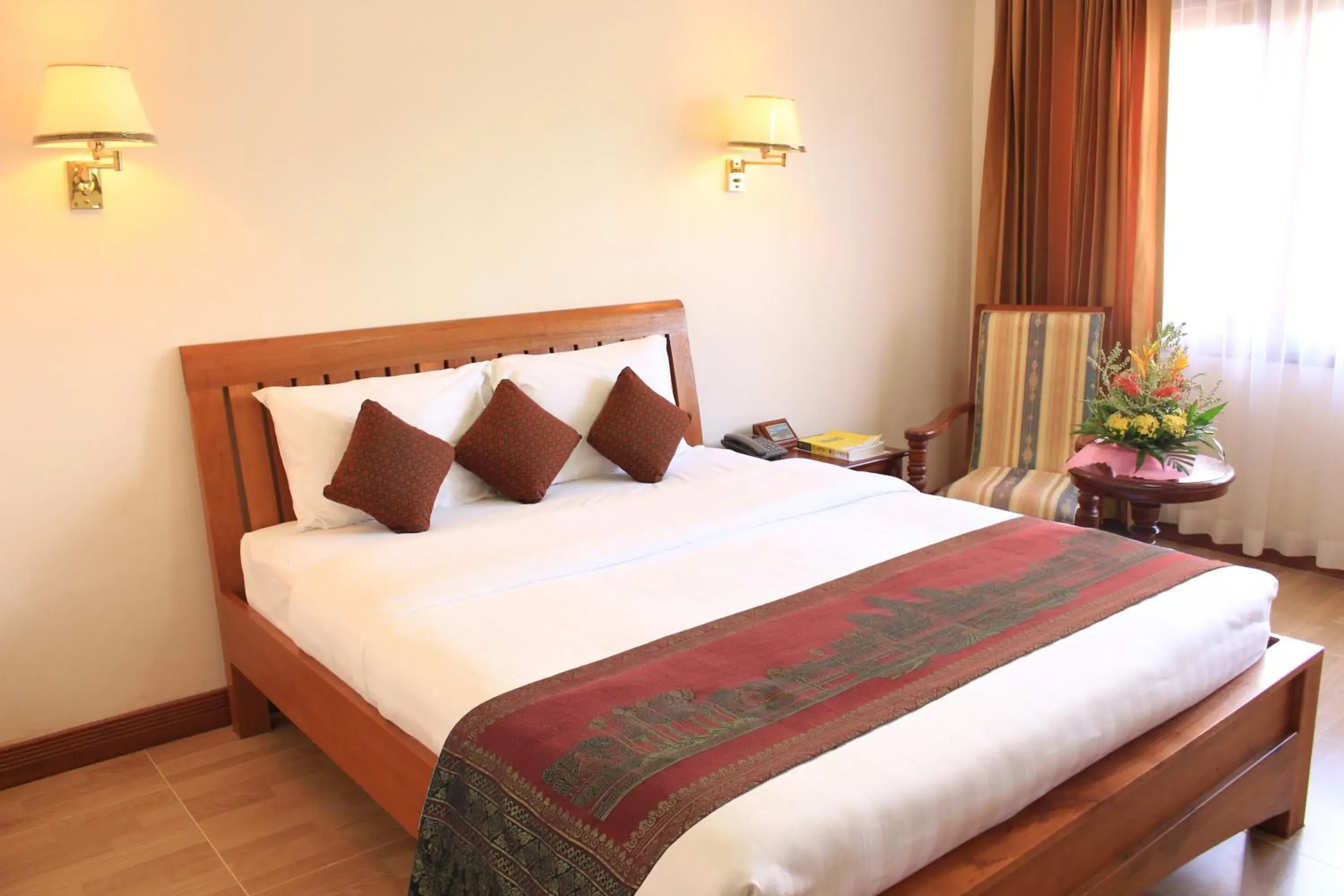 Bed in City Angkor Hotel Bed in City Angkor Hotel